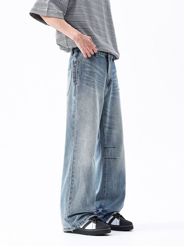 Japanese Brand Men's high school street whisker loose jeans Size US 32 / EU 48 - 4 Thumbnail