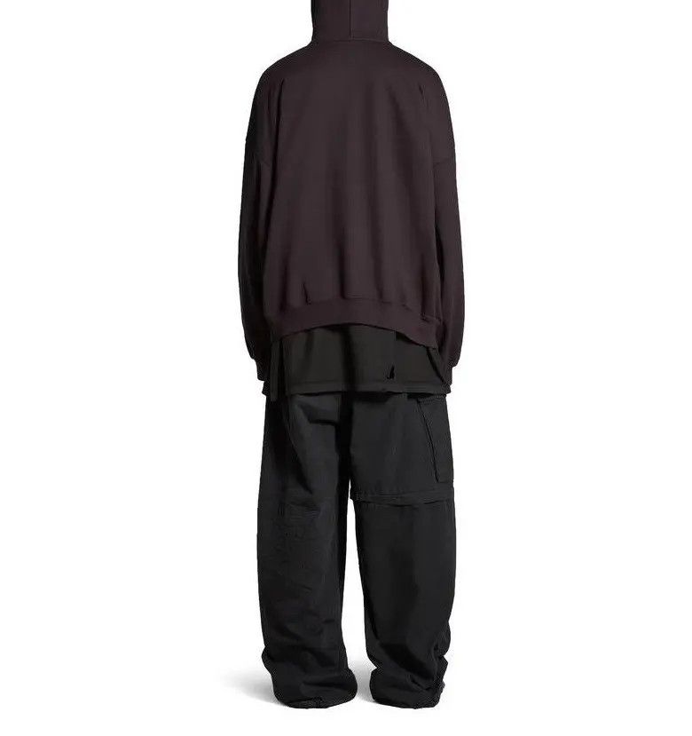 Balenciaga o1mt1gz0125 Lo_ve Hoodie Oversized in Dark Brown Size US S / EU 44-46 / 1 - 3 Thumbnail