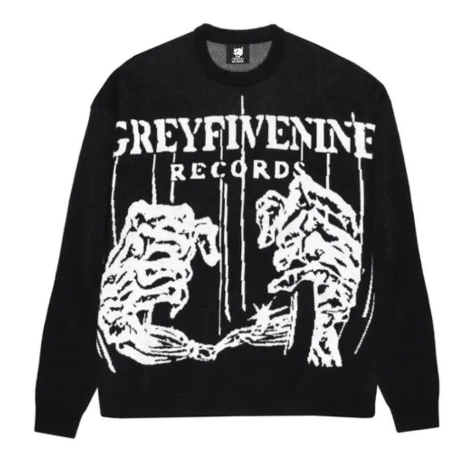 G59 Records G59 Doin Time Black Knit Sweater Size US XL / EU 56 / 4 - 1 Thumbnail