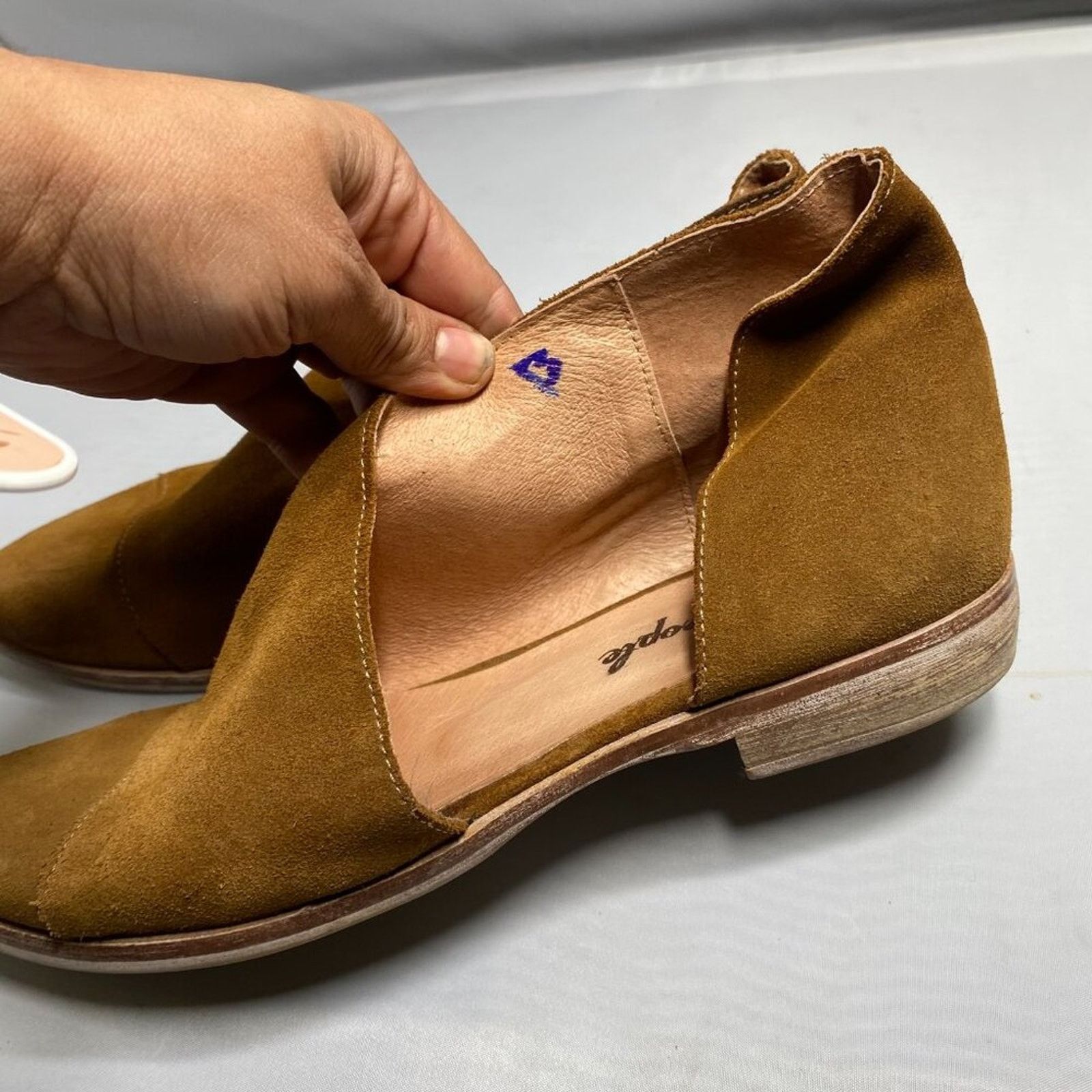 Free People FREE PEOPLE Royale Flat Brown Suede Leather Flat 9.5 Size US 8.5 / IT 38.5 - 5 Thumbnail