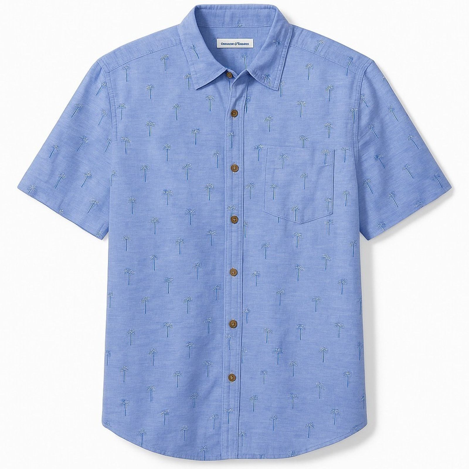 Tommy Bahama TOMMY BAHAMA Camp Shirt Embroidered Blue MEN NWT | MSRP $138 Size US M / EU 48-50 / 2 - 1 Thumbnail