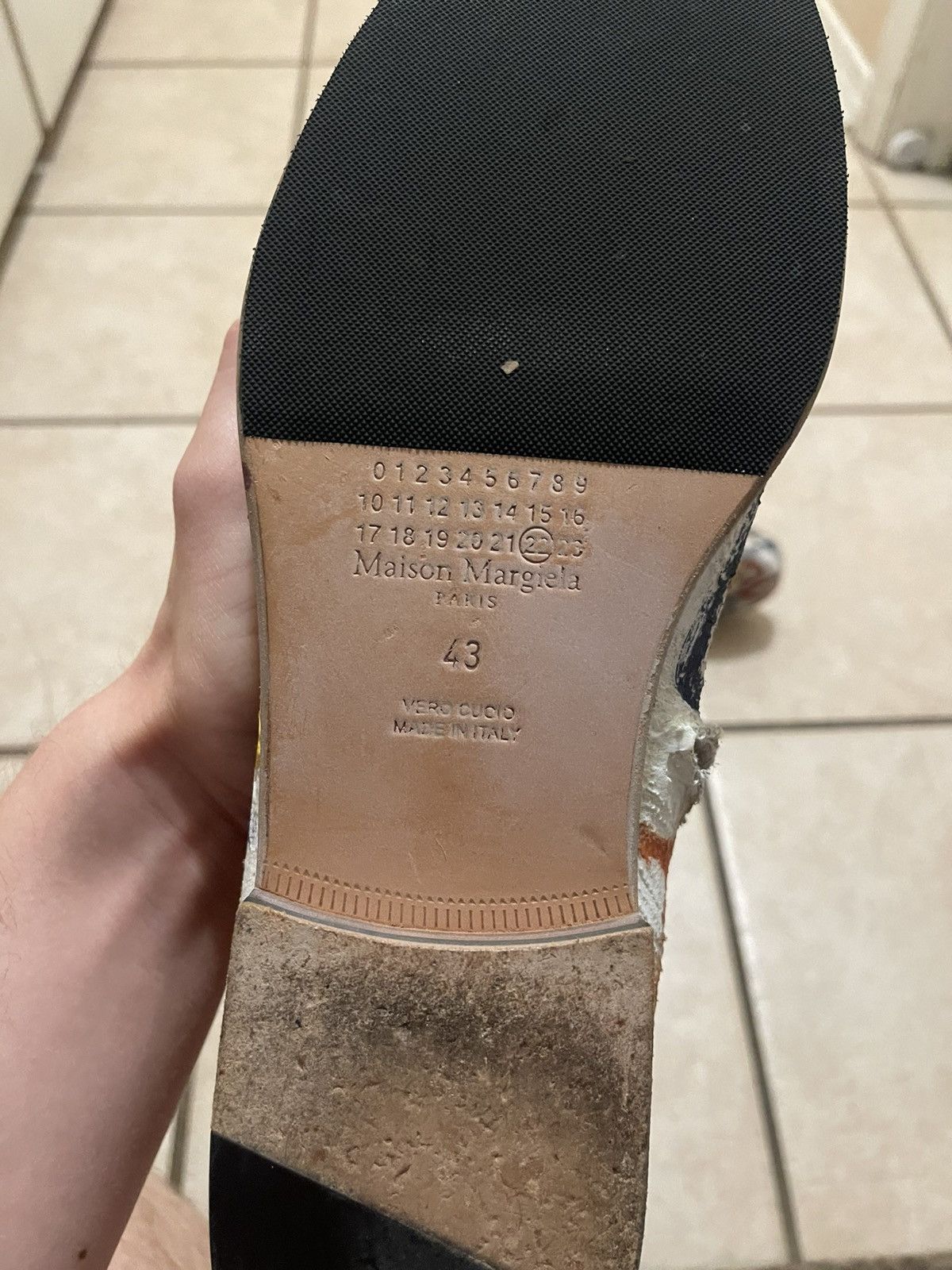 Maison Margiela Maison Margiela A/W 2015 Painted Artisanal Zip Boots Size 43 Size US 10.5 / EU 43-44 - 5 Thumbnail