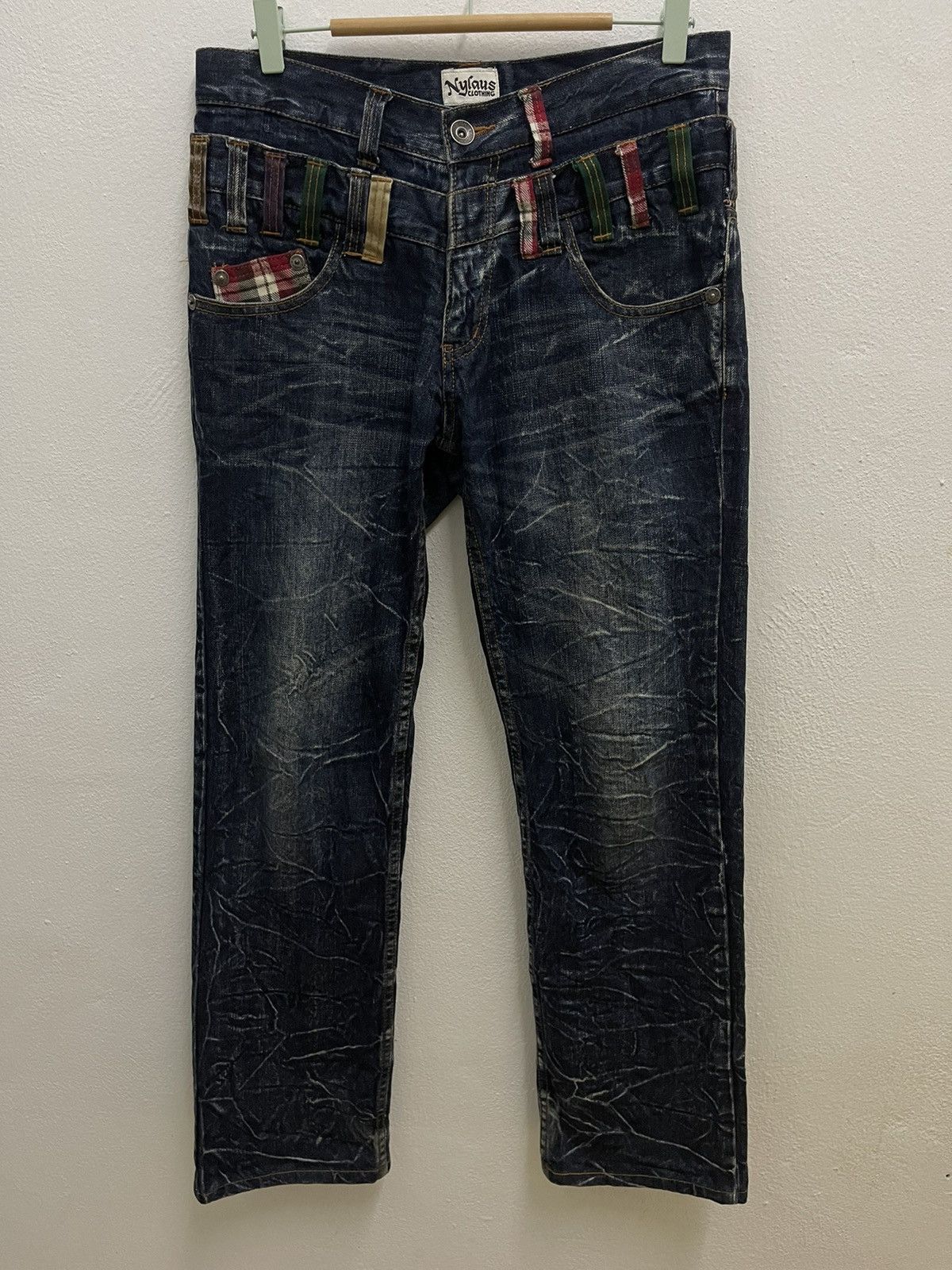 Japanese Brand × Vintage Nylaus Clawmark Double Waist Jeans Ppfm Undercover Style Size US 32 / EU 48 - 11 Thumbnail