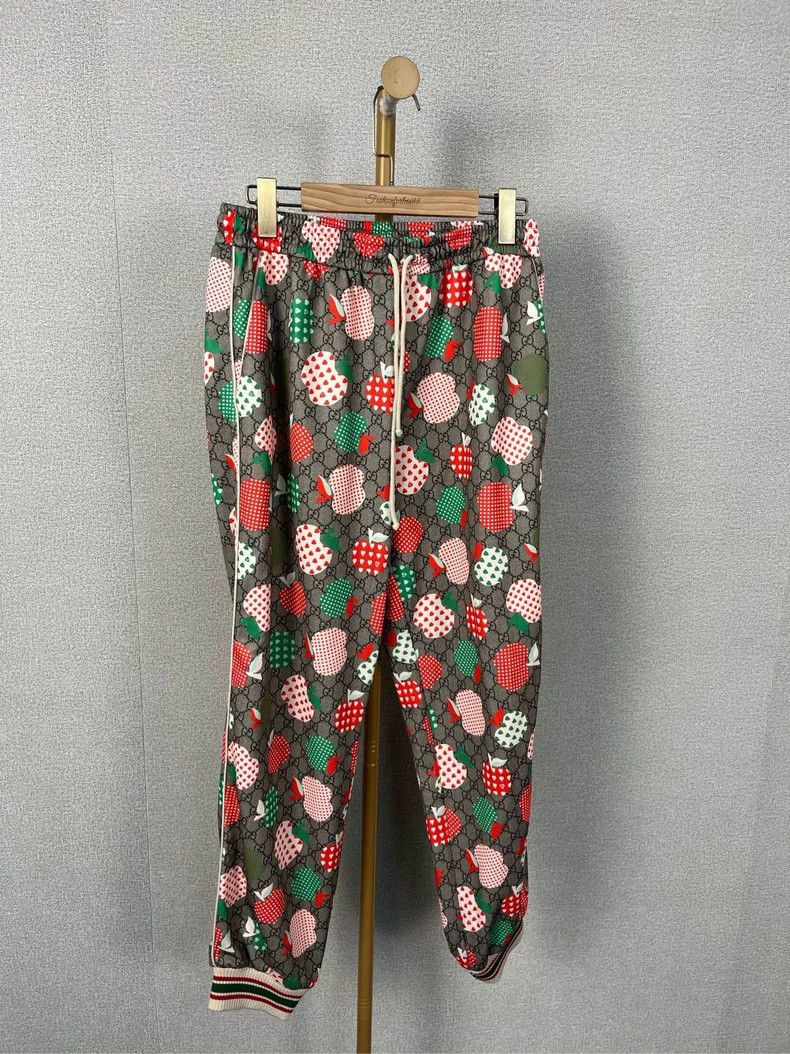 Gucci Gucci Size S Full printed drawstring sports trousers 2504- Size 25" / US 0 / IT 36 - 1 Thumbnail