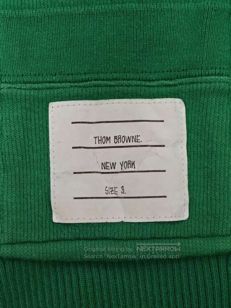Thom Browne Thom Browne Bamboo Leaf Green Knitted Collar Cardigan Size US L / EU 52-54 / 3 - 3 Thumbnail
