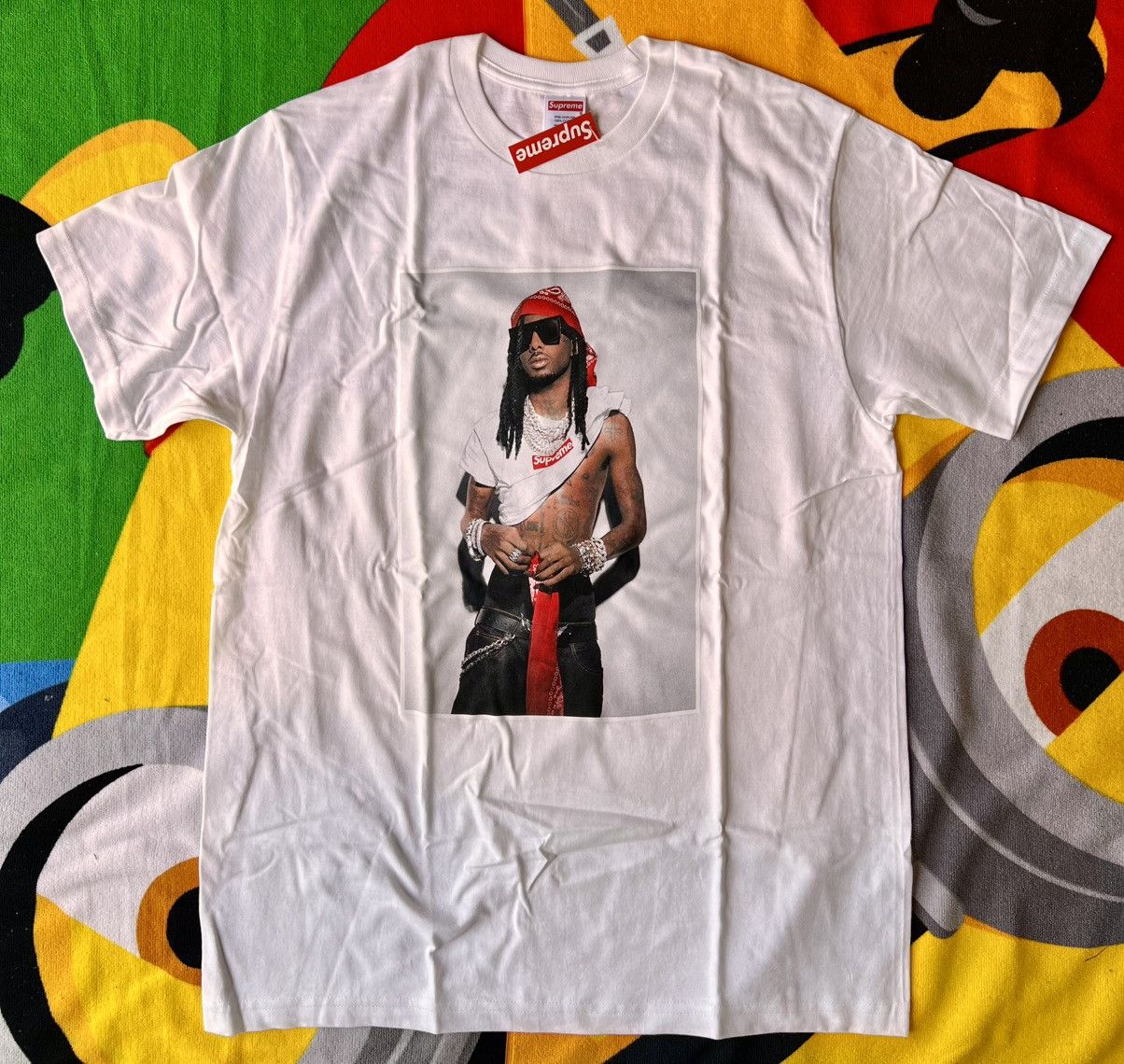 Supreme XXL Supreme Playboi Carti Photo Tee White tshirt rap trap | Grailed