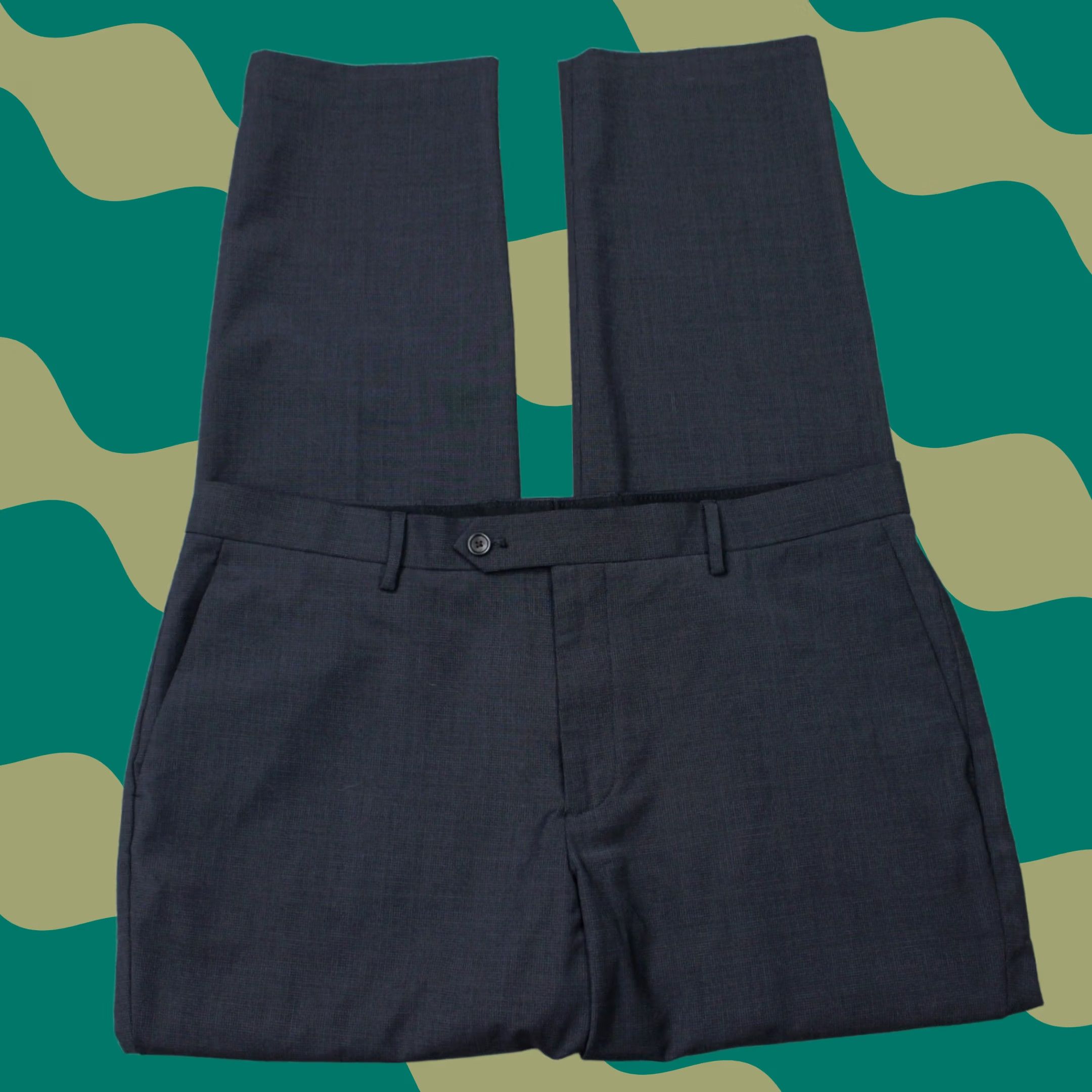 J.Crew J. Crew Pants Mens 36x32 Black Bowery Slim Flat Front Wool Blend Stretch Lined Size US 36 / EU 52 - 1 Thumbnail