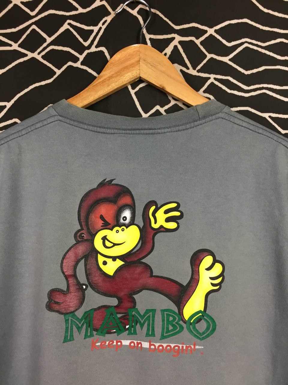 Mambo Vtg 90s 00s Mambo Keep On Boogin! Monkey Graphic Surf Tee Size US L / EU 52-54 / 3 - 5 Thumbnail