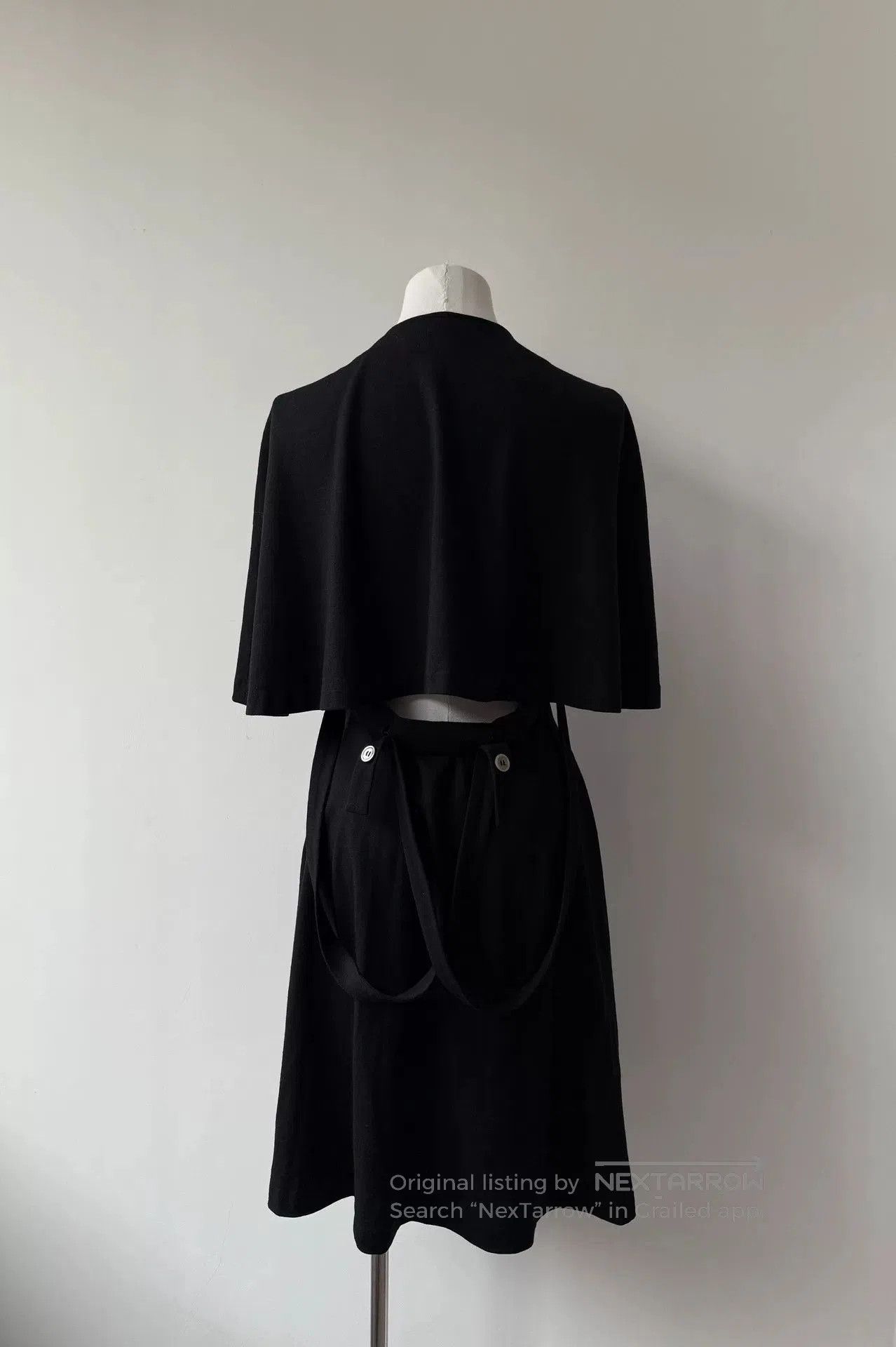 Y's Yohji Yamamoto Y's Black Cape Coat. Size XXS / US 00 / IT 34 - 1 Thumbnail