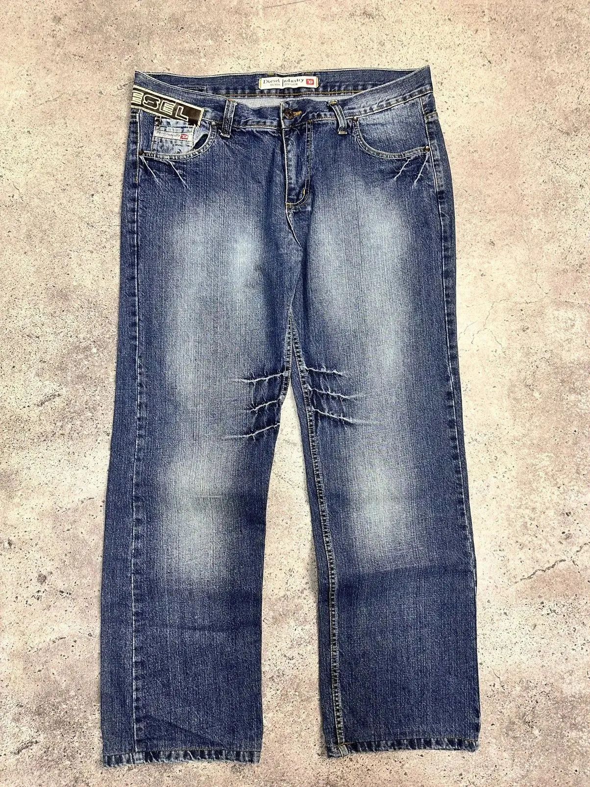 14th Addiction Vintage Diesel Bontage Denim Cargo Pants Avantgarde Luxury Size US 36 / EU 52 - 13 Thumbnail