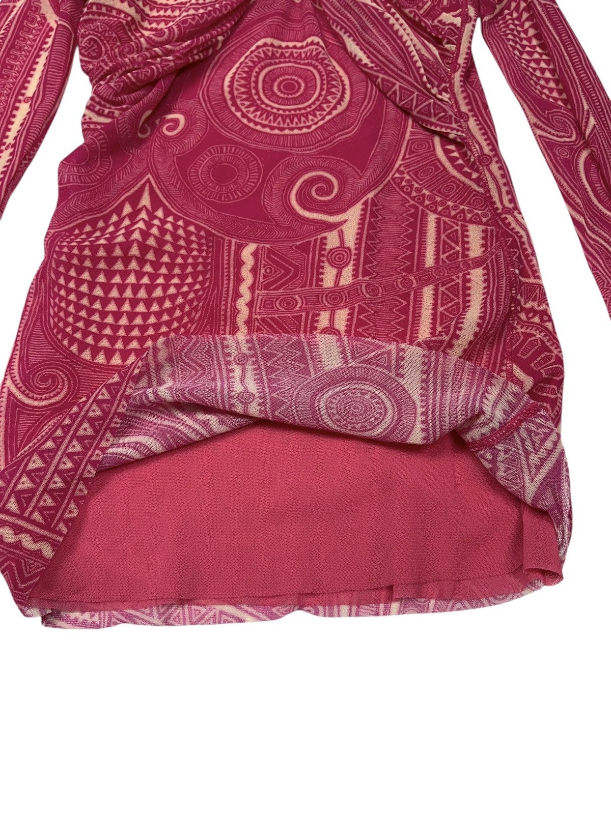 Jean Paul Gaultier Vintage Jean Paul Gaultier Soleil Tribal Tattoo Mesh Top Size S / US 4 / IT 40 - 4 Thumbnail