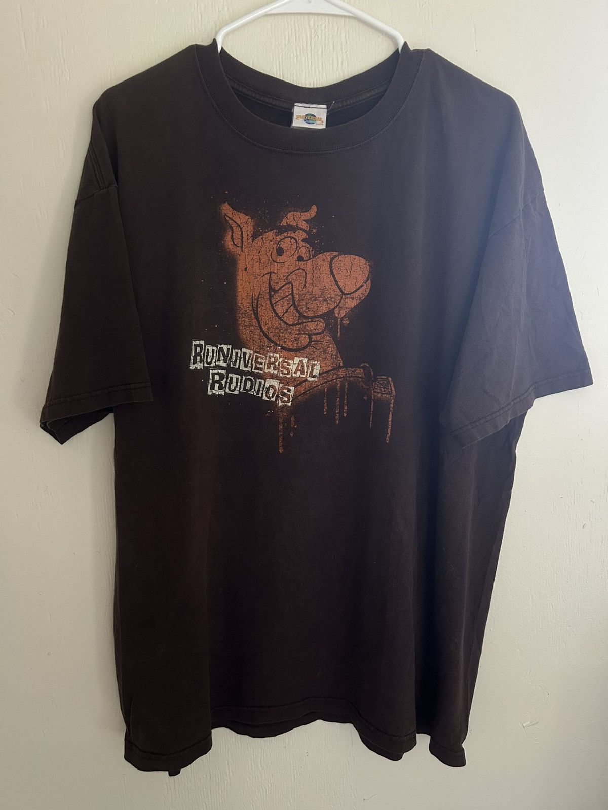 Universal Studios Vintage Scooby Doo ‘Runiversal Rudios’ Graphic T-shirt Brown Size US XL / EU 56 / 4 - 1 Thumbnail