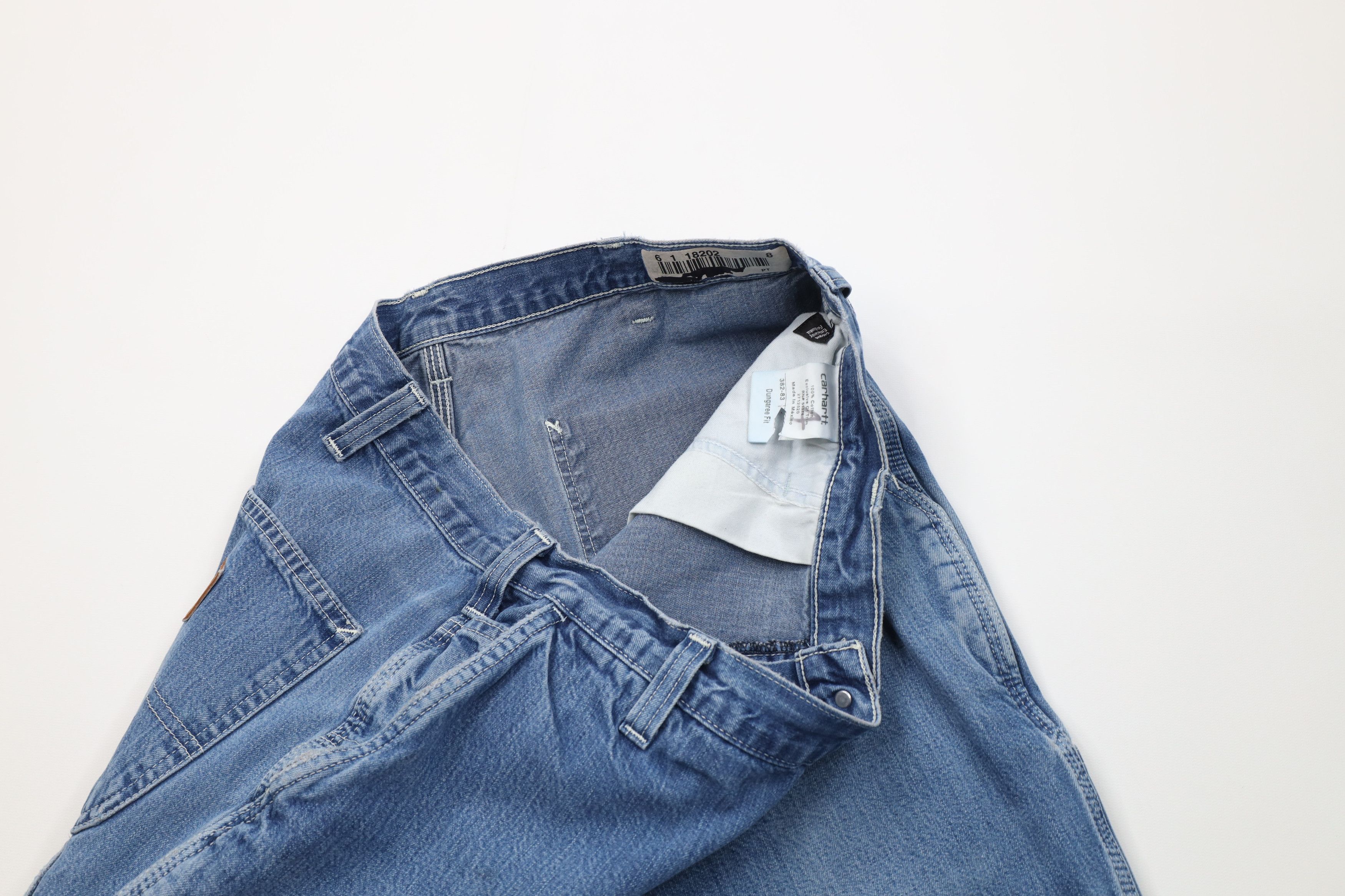 Carhartt Vintage Carhartt Wide Leg Dungaree Denim Jeans Blue Cotton Size US 36 / EU 52 - 10 Thumbnail