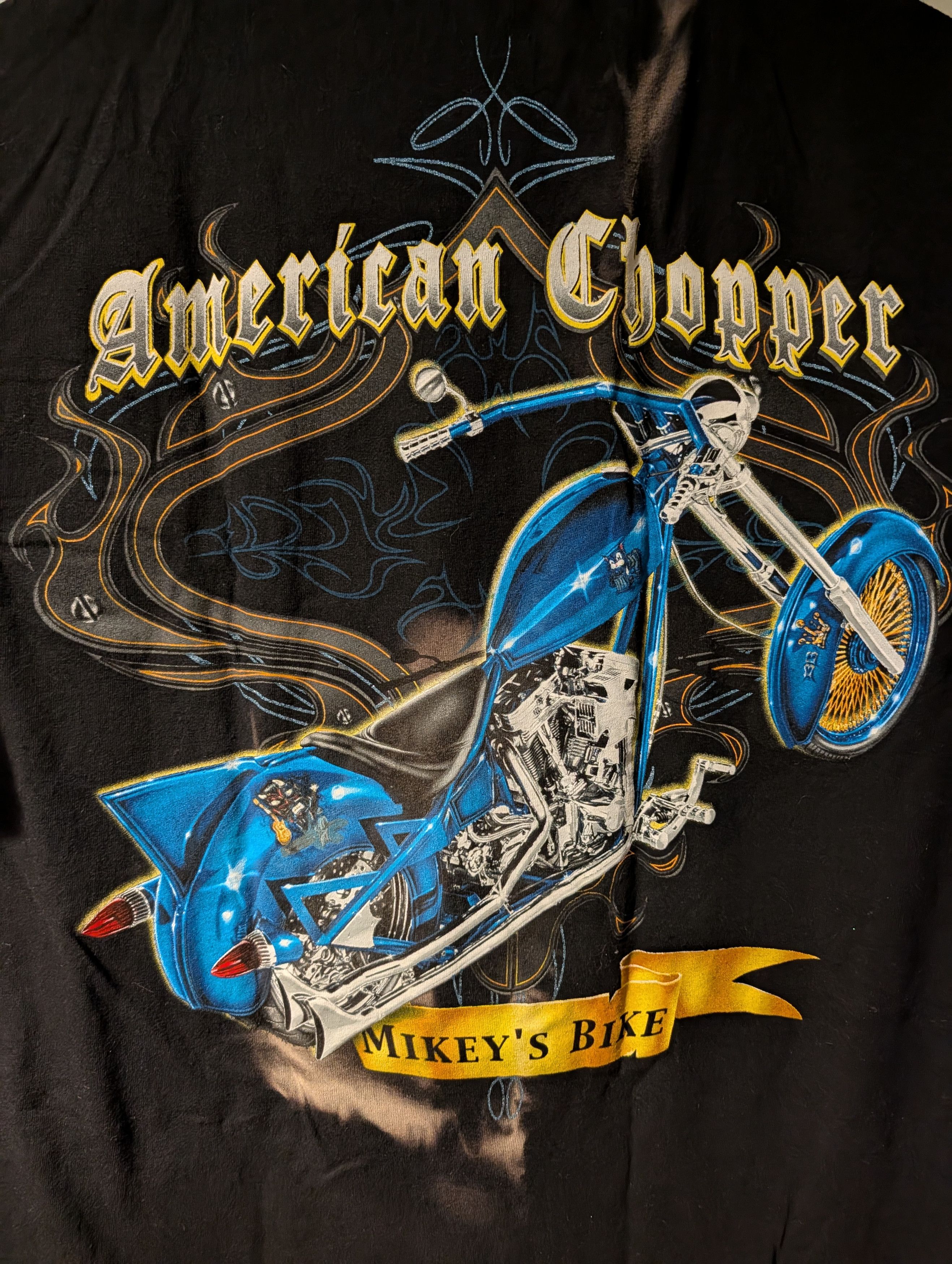 West Coast Choppers Vintage 2004 American Choppers Motorcycle Flames T-Shirt Size US L / EU 52-54 / 3 - 2 Thumbnail
