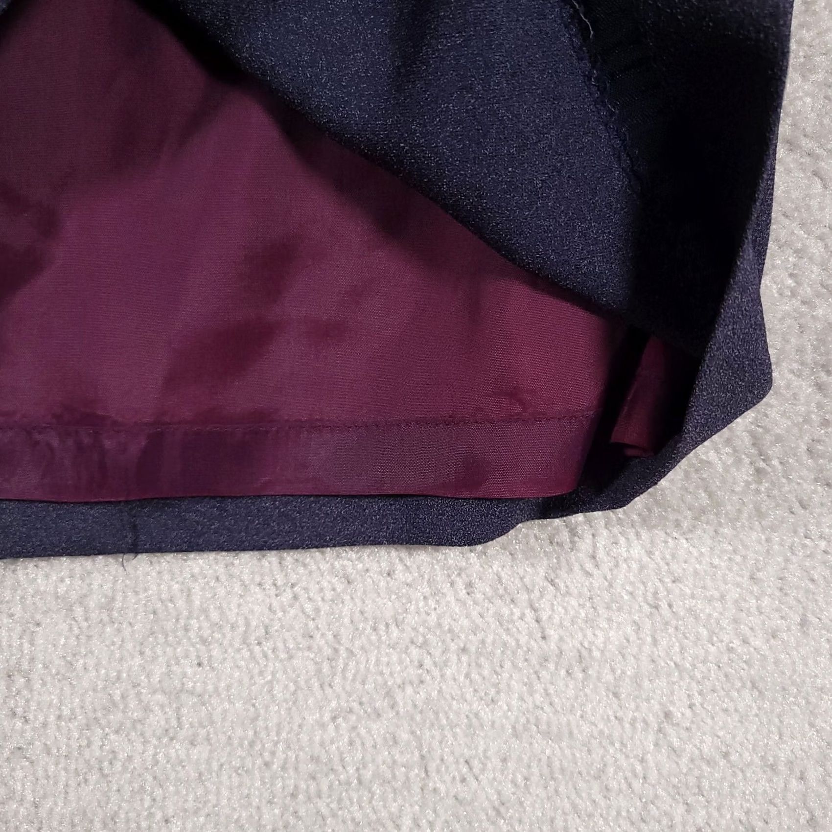 Vintage VINTAGE Tahari Skirt A-Line Pencil Women's 6 Blue Solid Lined Back Slit Zip USA Made Womens Size 28" / US 6 / IT 42 - 4 Thumbnail