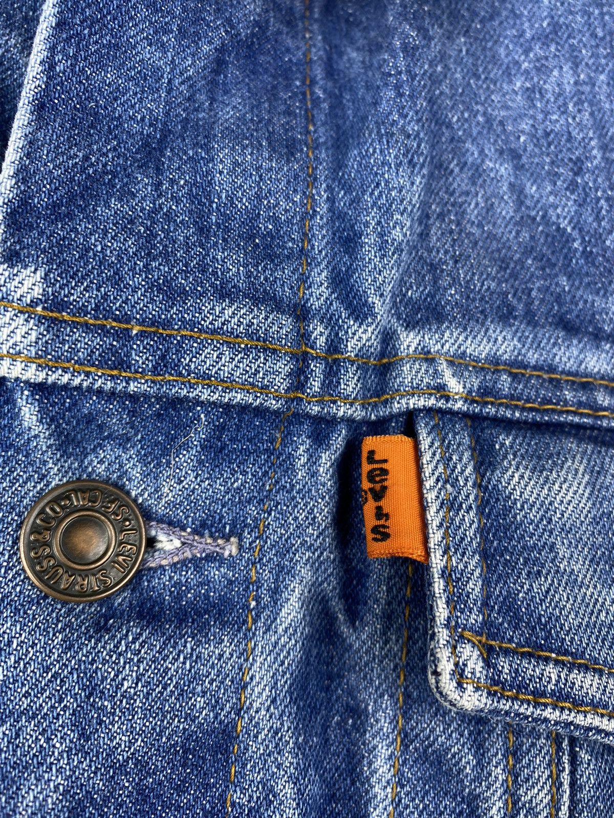 Levi's × Levi's Vintage Clothing × Vintage Levi’s vintage rare 70-80s Orange Tab vest denim streetwear Size US S / EU 44-46 / 1 - 16 Thumbnail