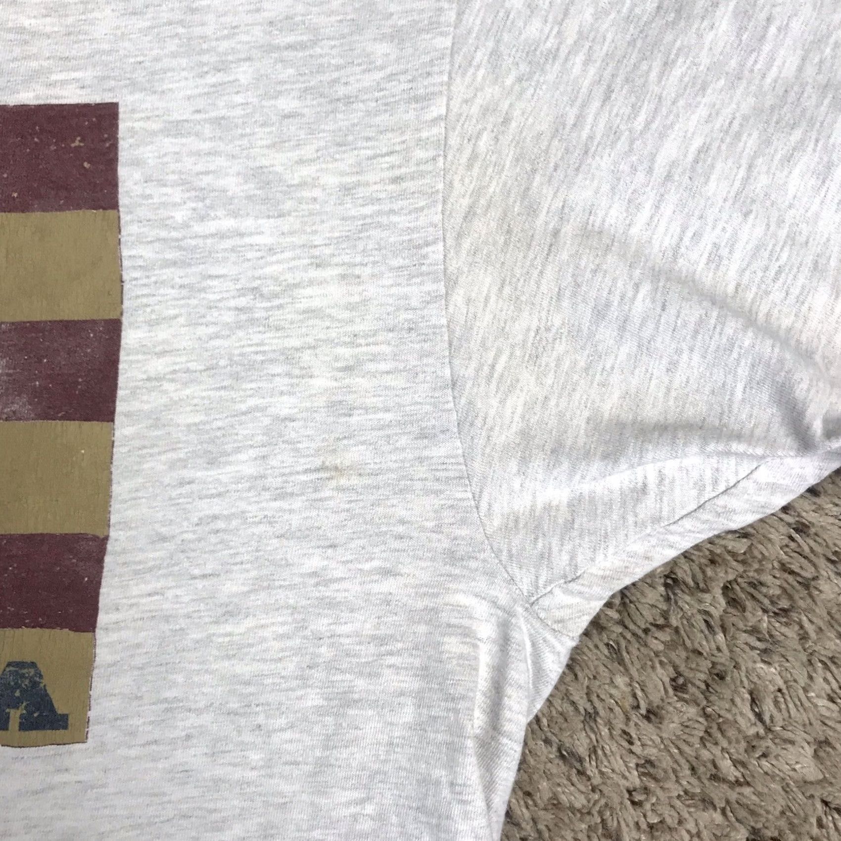 Hanes VINTAGE Hanes USA Patriotic Graphic Tee T-Shirt Gray XL Mens Short Sleeve Crew Neck Size US XL / EU 56 / 4 - 5 Thumbnail