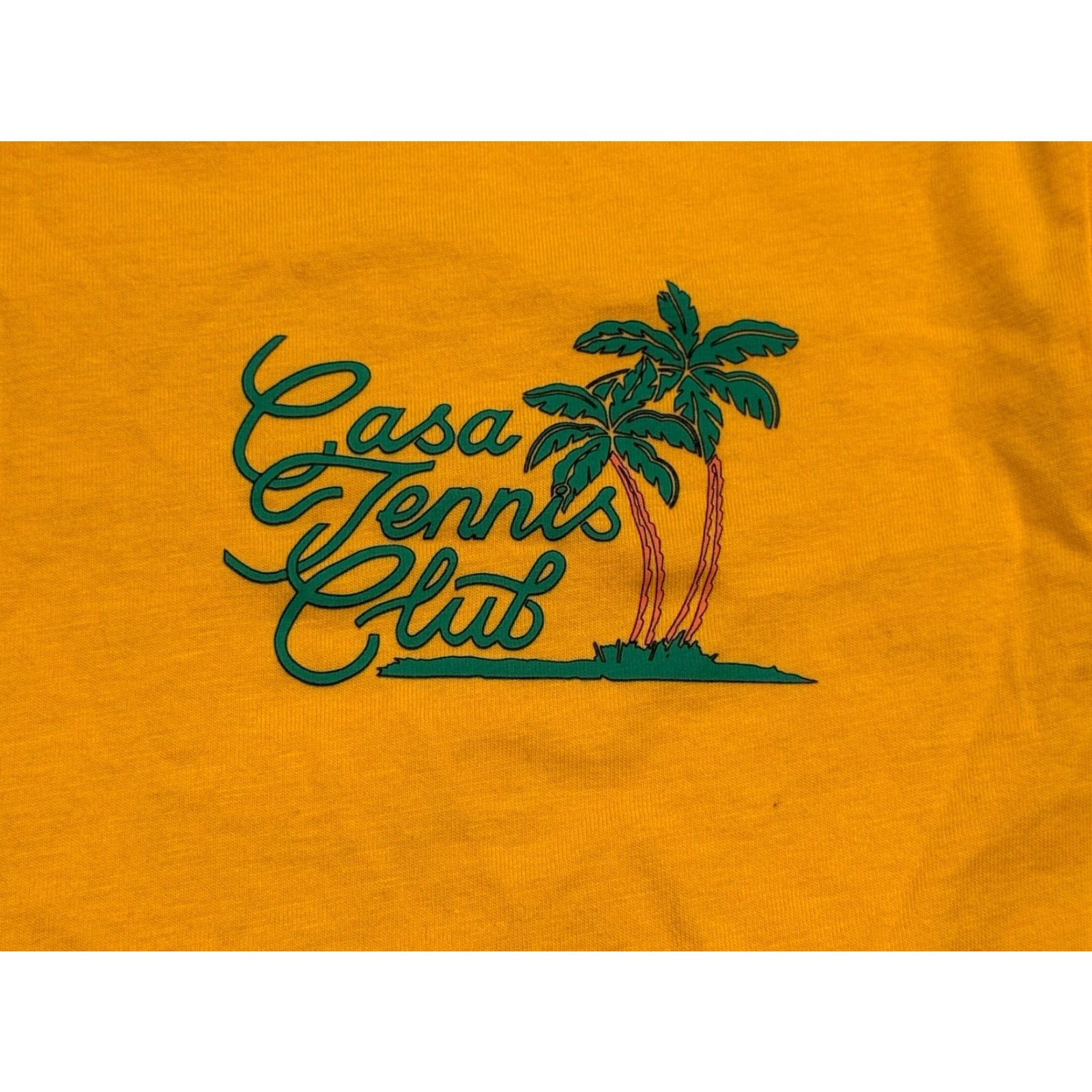 Casablanca Casablanca Casa Tennis Club T-Shirt Yellow Adult Small Short Sleeve Crew Neck Sports Mens Size US S / EU 44-46 / 1 - 5 Thumbnail