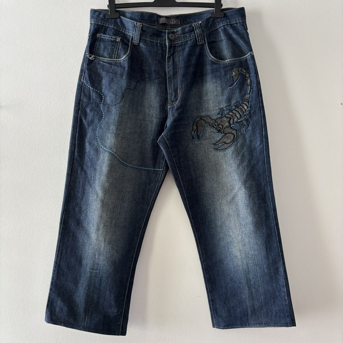 Southpole Vintage Paco Scorpion Jeans Size US 38 / EU 54 - 4 Thumbnail