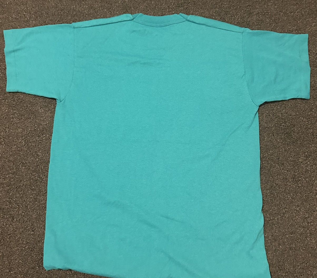 Vintage 1995 Racin For God Peanuts Gang Snoopy Large turquoise Tee Size US L / EU 52-54 / 3 - 5 Thumbnail
