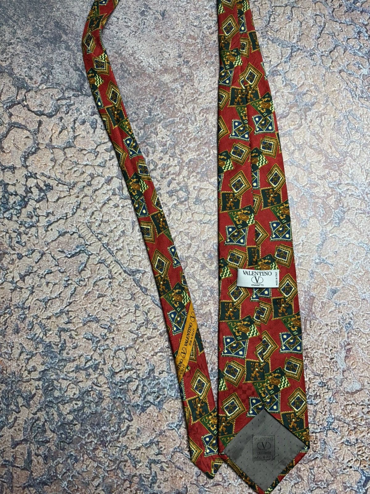 Valentino × Vintage Vintage VALENTINO tie made in Italy🇮🇹 Size ONE SIZE - 4 Thumbnail