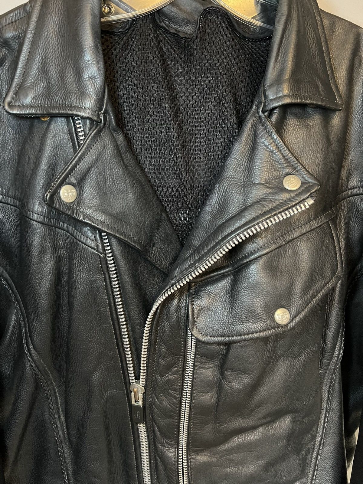Vintage Vintage heavy leather biker jacket Size US XXL / EU 58 / 5 - 15 Thumbnail