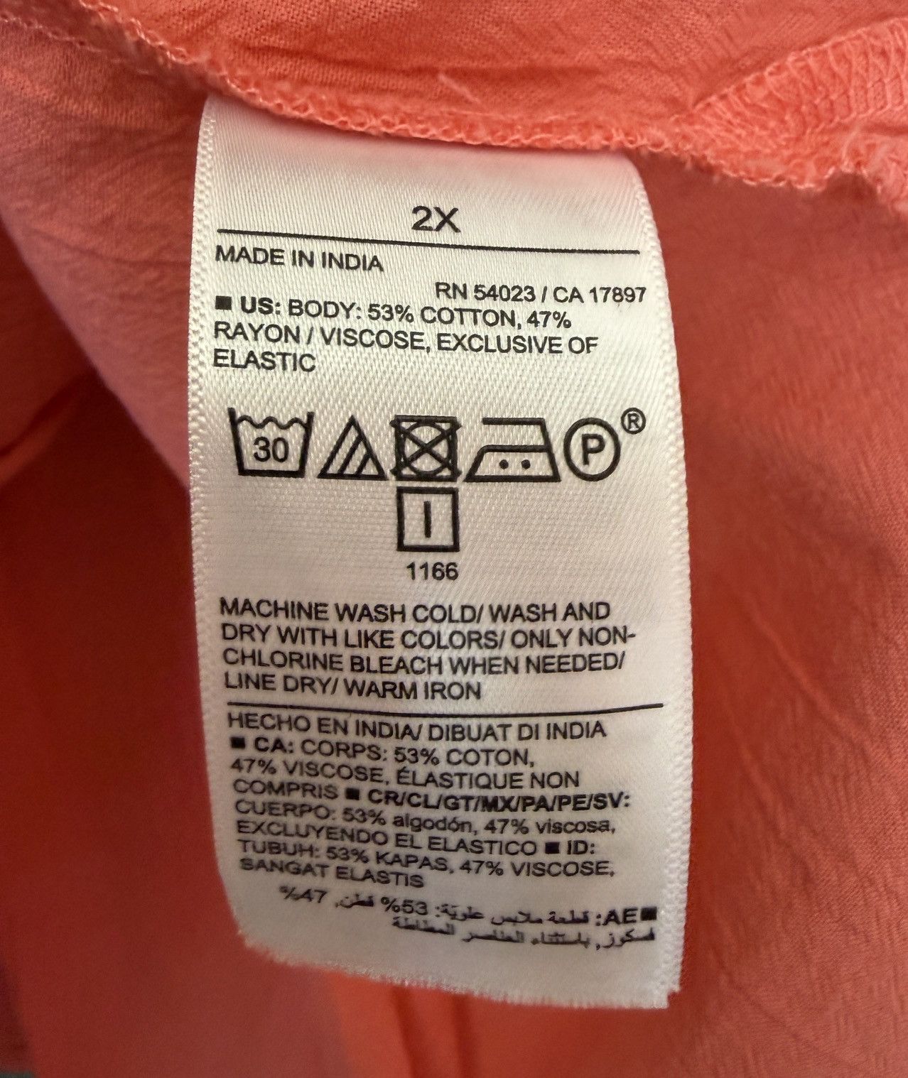 Old Navy Old Navy Plus Lot of 2 Sleeveless Cotton Blend Black Peach Size XXL / US 16-18 / IT 52-54 - 8 Thumbnail