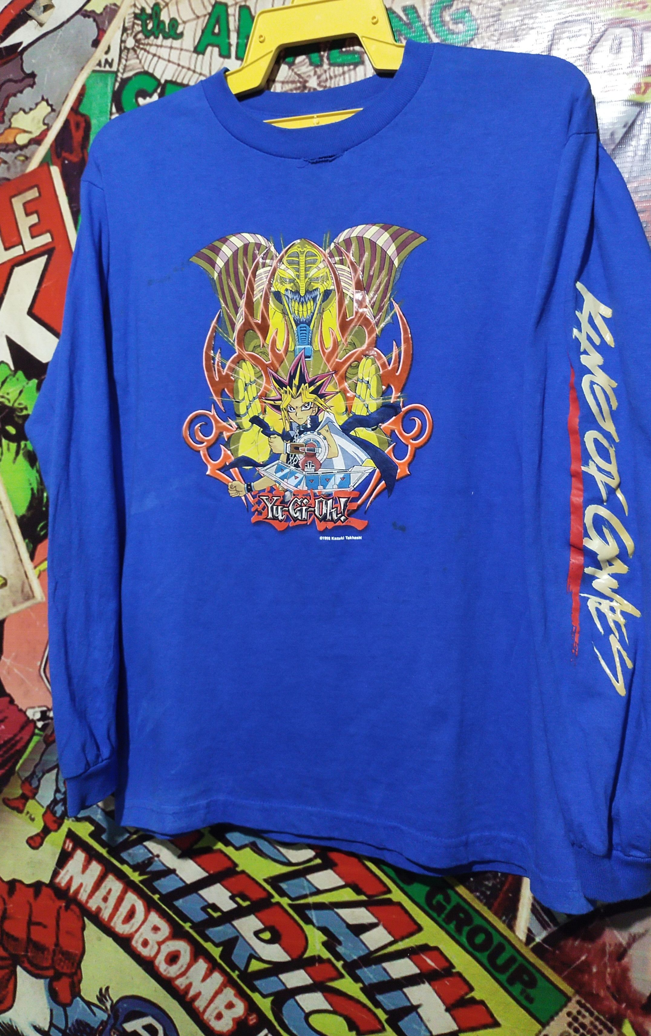 Vintage Vintage Yu Gi Oh©️1996 Long Sleeve Tshirts Size US M / EU 48-50 / 2 - 18 Thumbnail