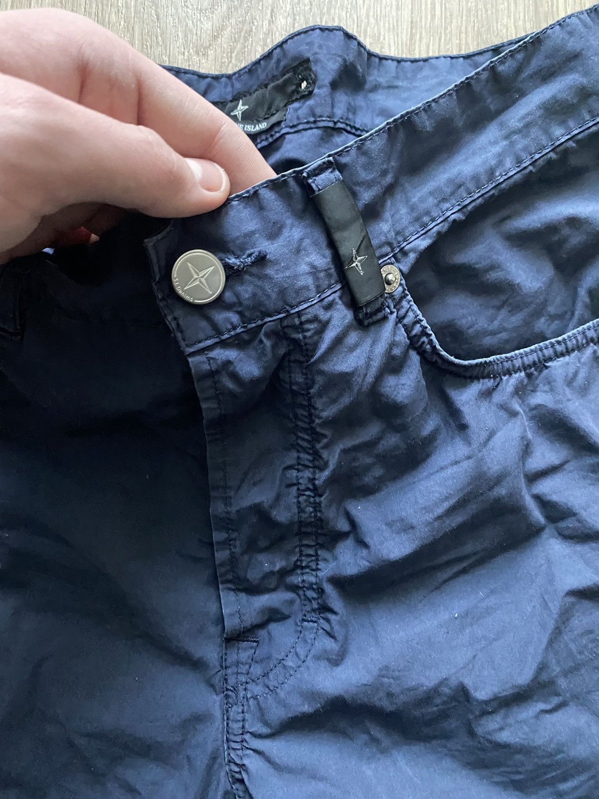 Stone Island × Vintage Stone island denim vintage logo luxury pants Massimo Osti Size US 33 - 5 Thumbnail