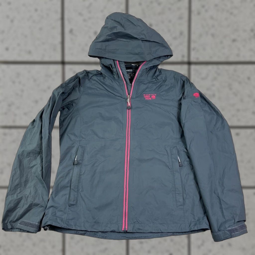 Mountain Hardwear Mountain Hardwear Dry Q Evap Jacket Full Zip Hooded Women's Small Gray Size S / US 4 / IT 40 - 1 Thumbnail