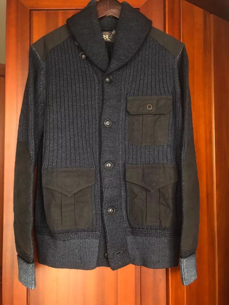 RRL Ralph Lauren RRL Limited Shawl Collar Wool Cardigan - dmc Size US XS / EU 42 / 0 - 1 Thumbnail