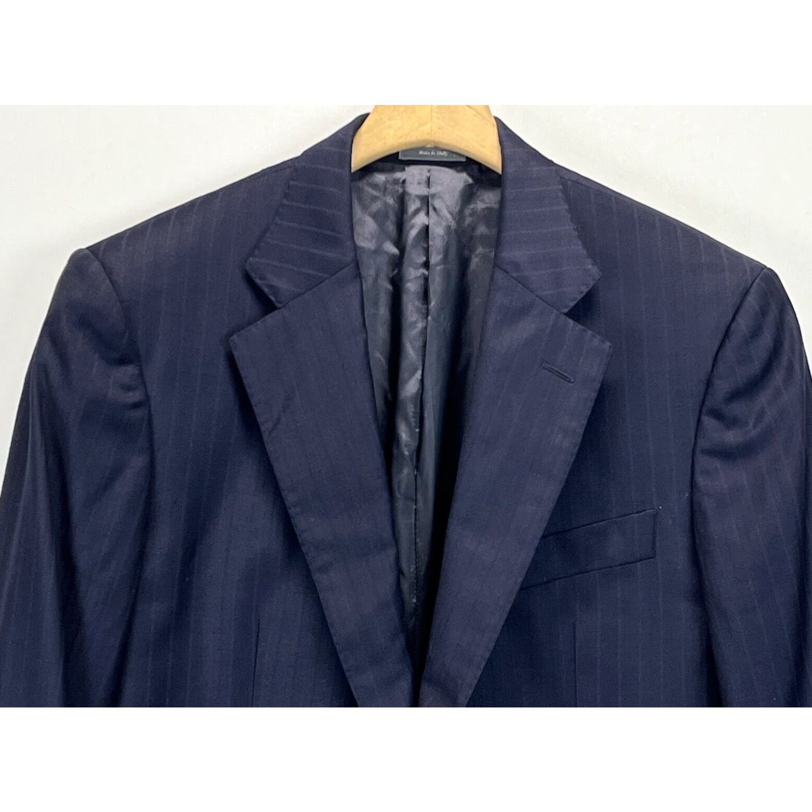 Cremieux Cremieux Loro Piana 39R Mens 2 Button 160's Wool Blazer Suit Coat Navy Size 40R - 2 Thumbnail