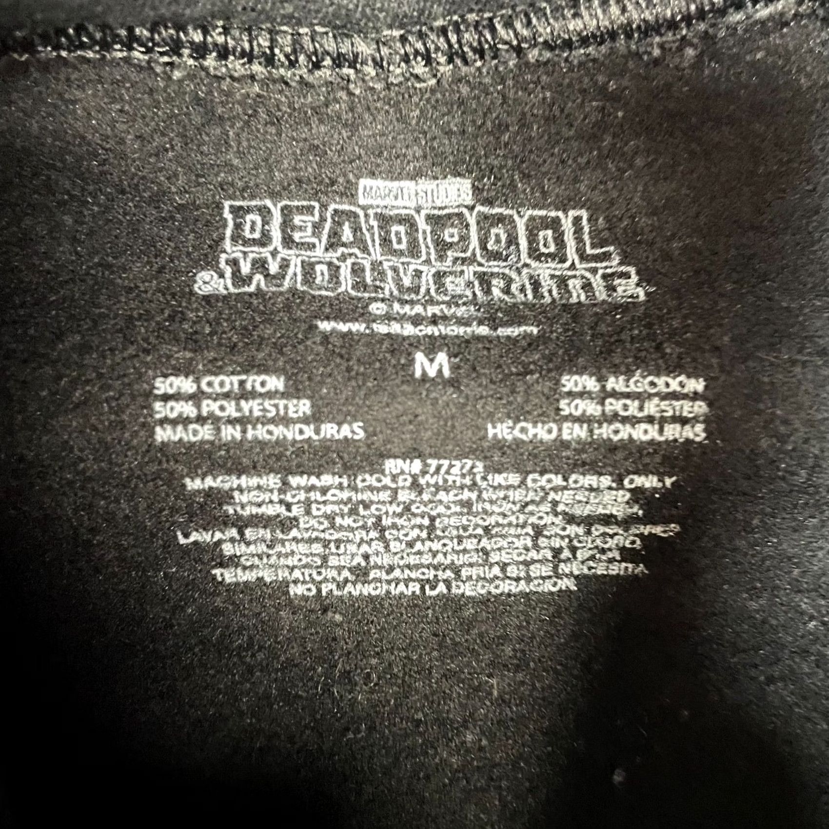 Vintage Deadpool And Wolverine Hoodie Marvel Graphic Print Pullover Mens Medium Black Jacket? Size US M / EU 48-50 / 2 - 3 Thumbnail