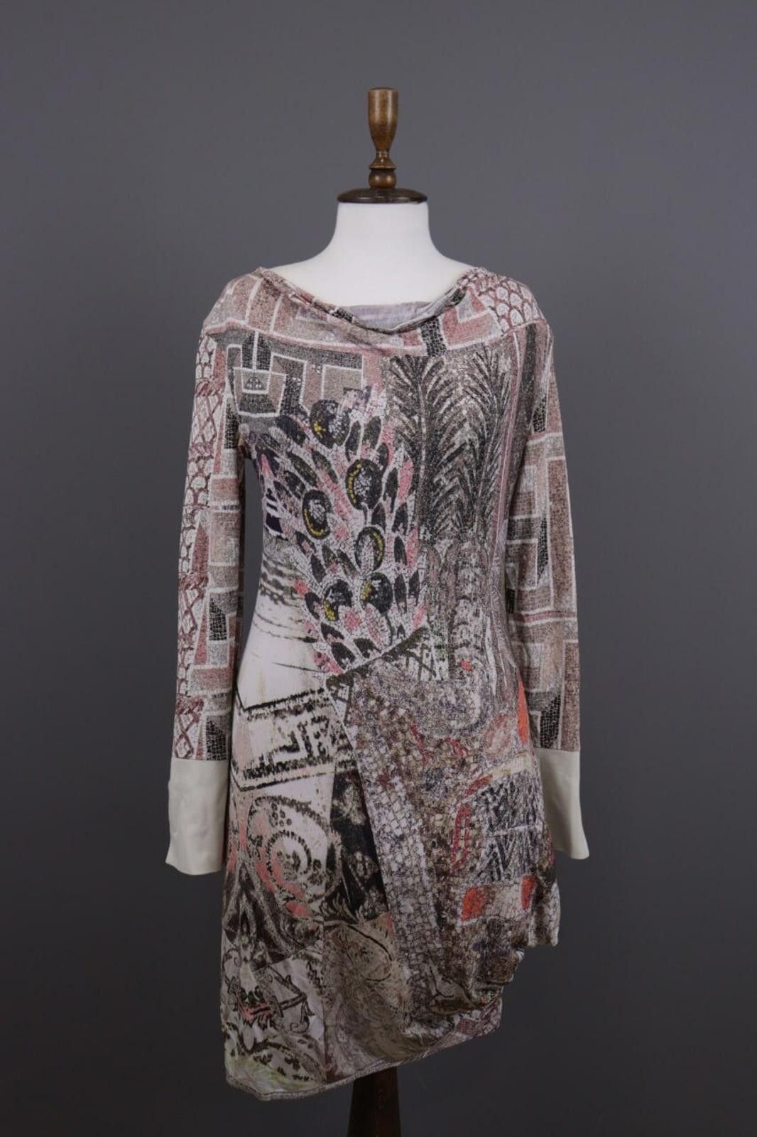 Designer Save The Queen Multicolor Aztec Knit Sweater Dress Size M Size M / US 6-8 / IT 42-44 - 1 Thumbnail