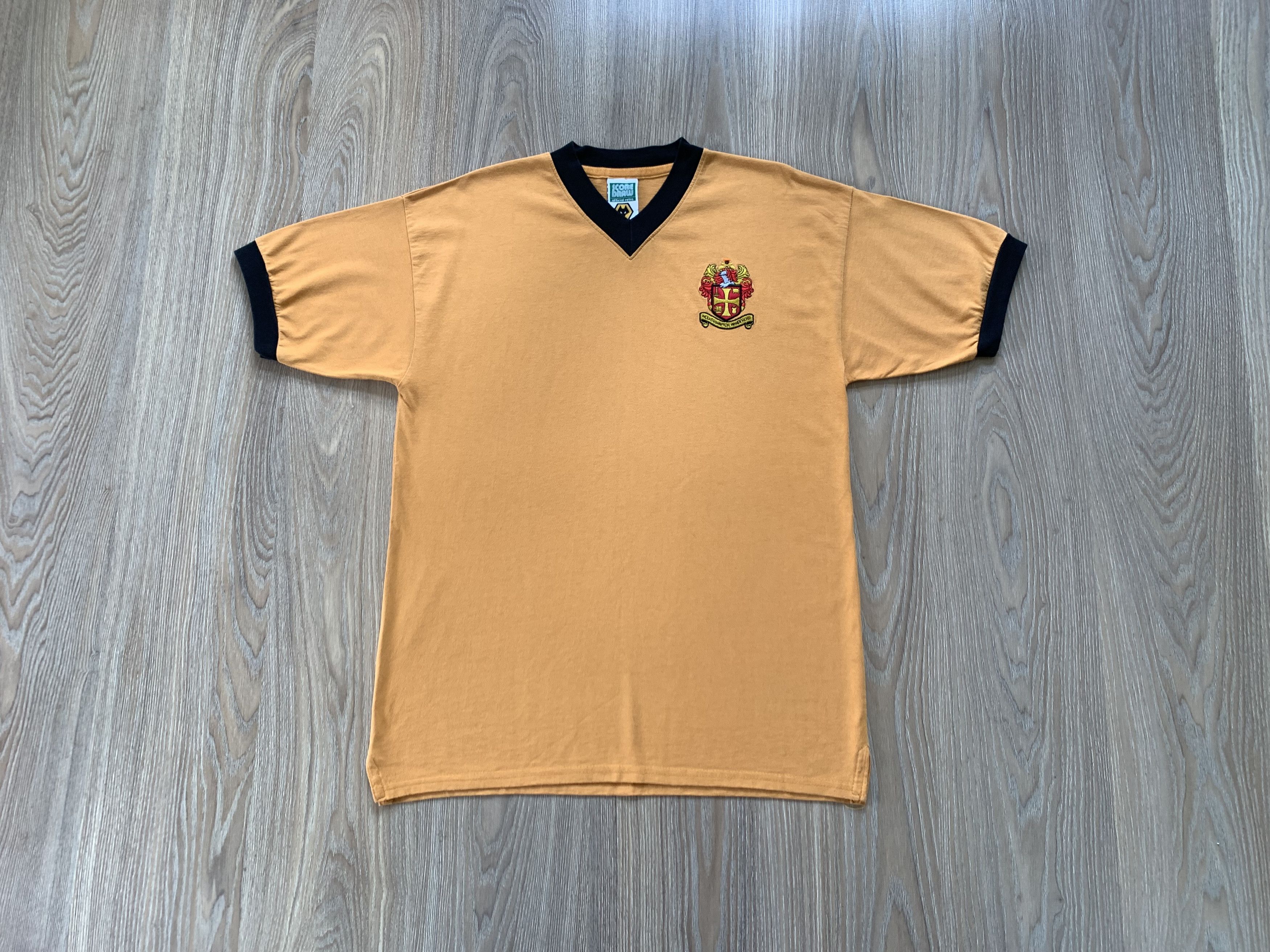 Vintage Vintage Wolverhampton Wanderers FC Score Draw T Shirt Size US L / EU 52-54 / 3 - 2 Thumbnail