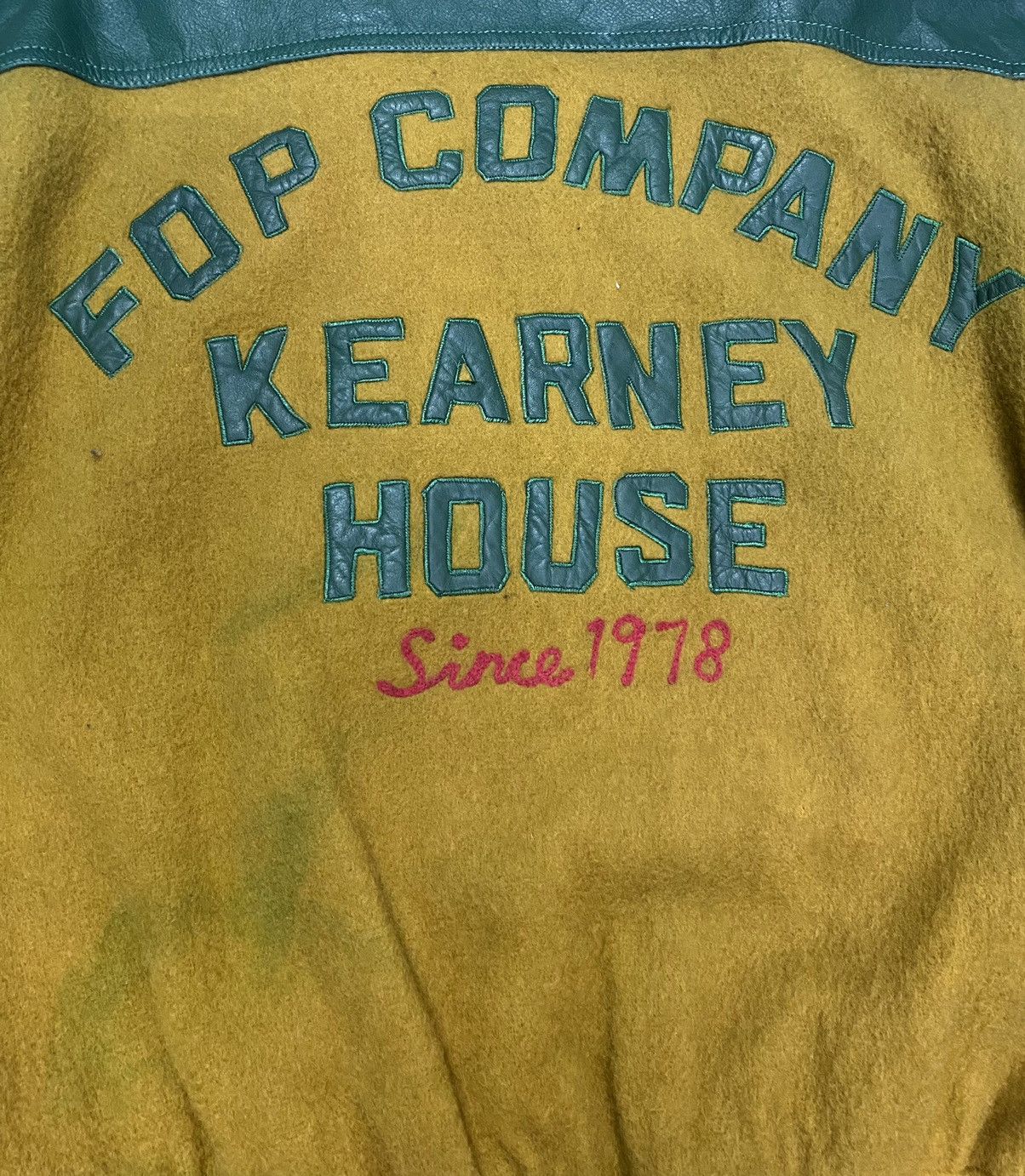 Vintage Vintage Kearney House Varsity Jacket Leather Sleeve Size US L / EU 52-54 / 3 - 12 Thumbnail