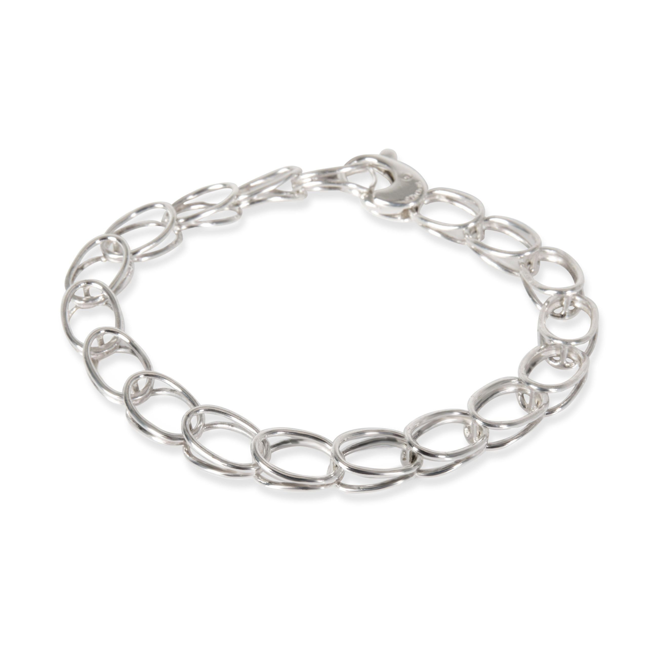 image of Tiffany Co Tiffany & Co. Paperclip Bracelet In Sterling Silver, Women's