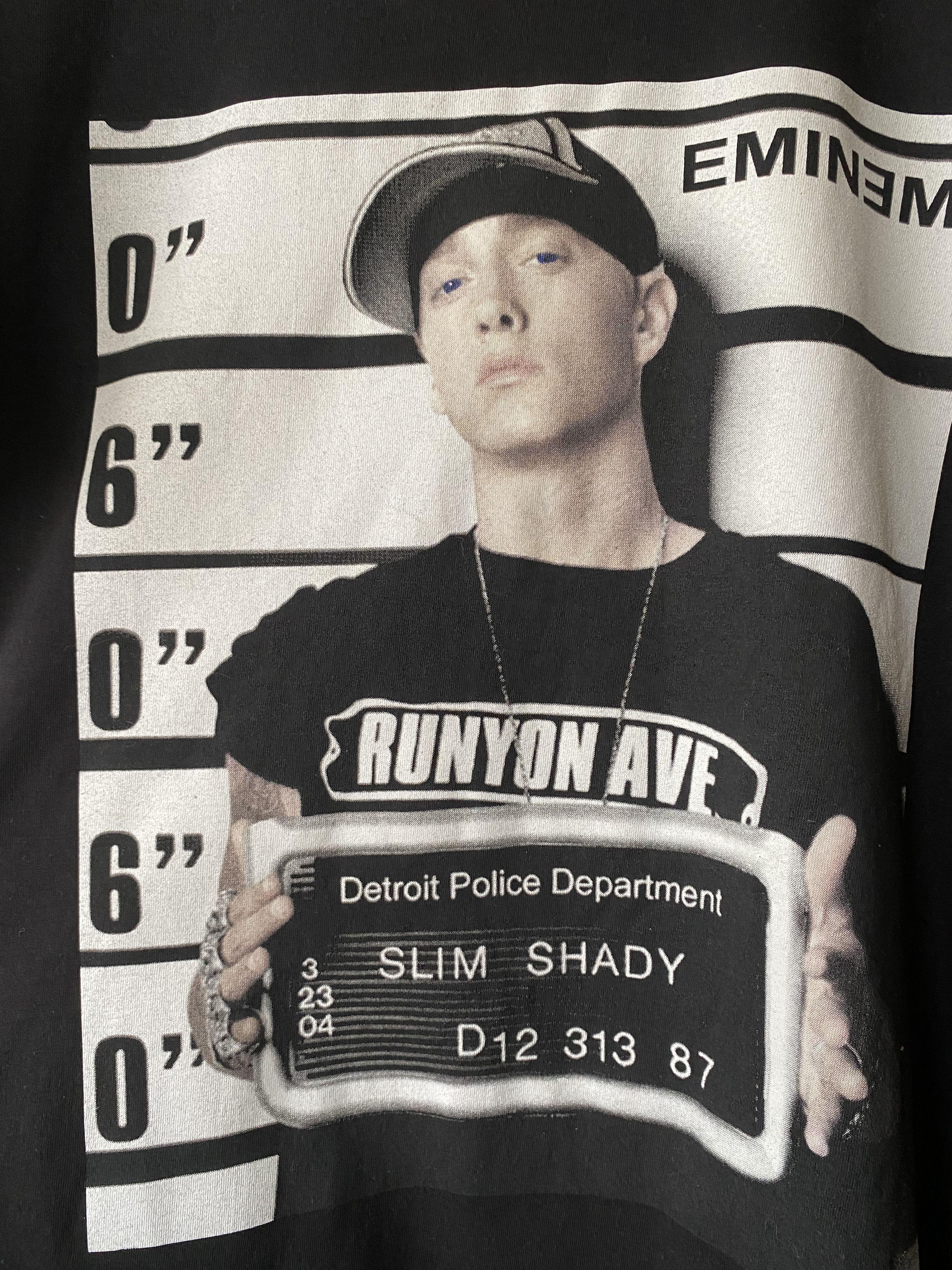 Eminem Vintage 2000’s Eminem Mugshot Slim shady t-shirt Size US XL / EU 56 / 4 - 3 Thumbnail