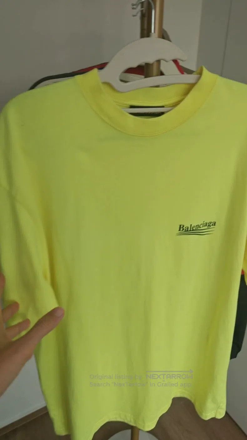 Balenciaga Balenciaga Neon yellow short sleeve t-shirt Size US XS / EU 42 / 0 - 1 Thumbnail