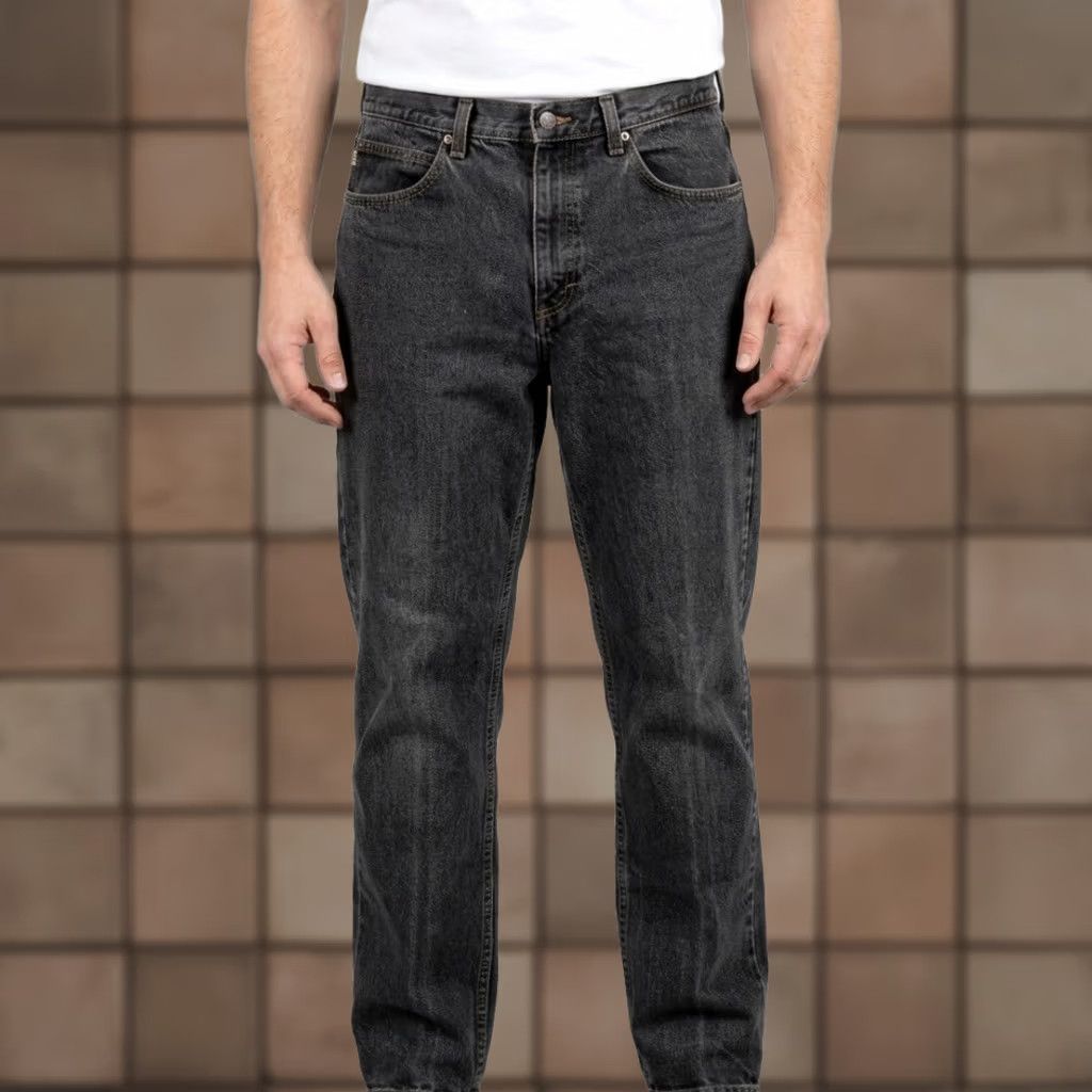 Vintage L.L. Bean Double L Classic Fit Black Faded Denim Jeans 36x36 Size US 36 / EU 52 - 1 Thumbnail