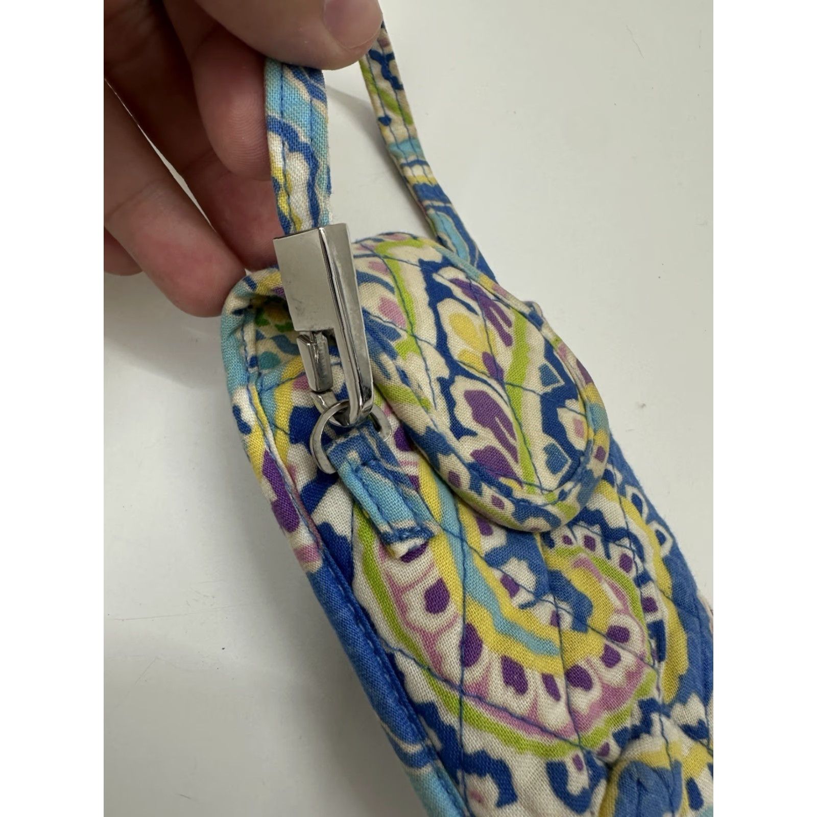 Vera Bradley Vera Bradley Phone Case Capri Blue Quilted Flip Phone Holder Cover Wrist Strap Y2K Size ONE SIZE - 3 Thumbnail