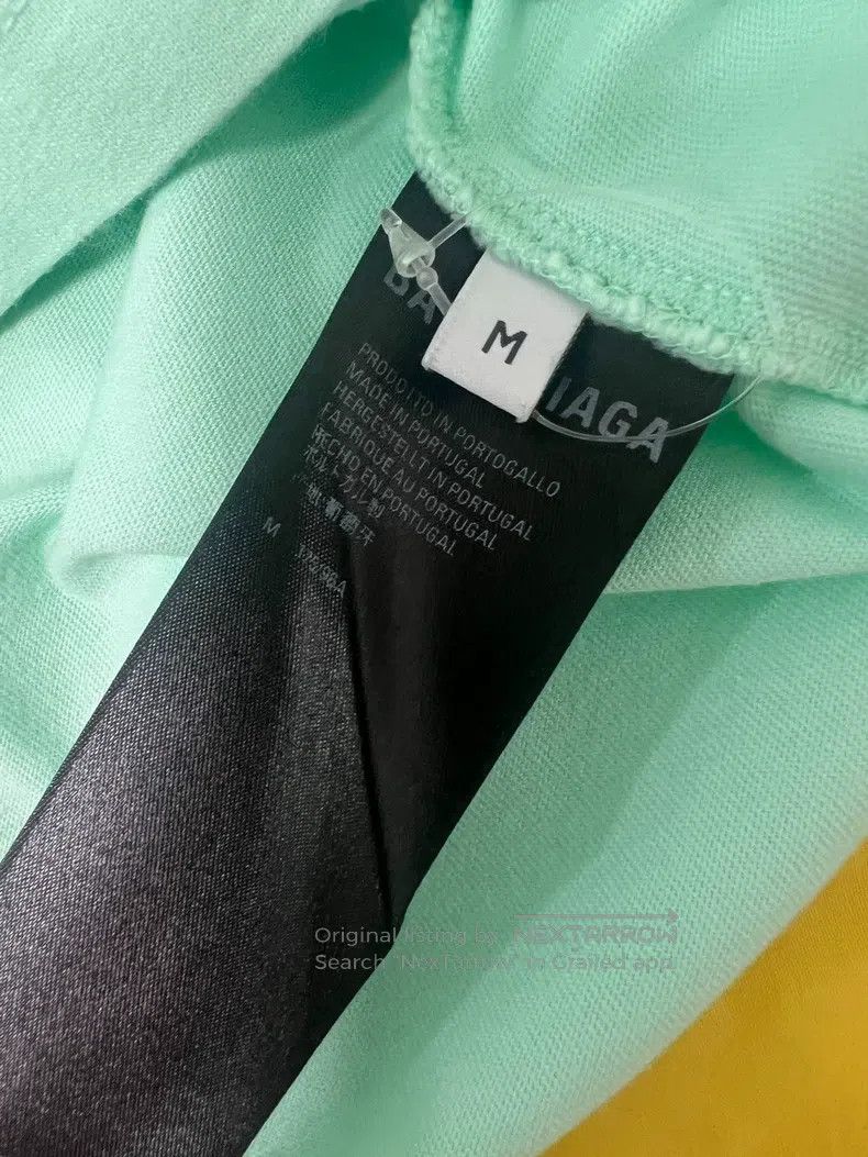 Balenciaga Balenciaga Mint Green Short Sleeve T-Shirt, Size M Size US M / EU 48-50 / 2 - 6 Thumbnail