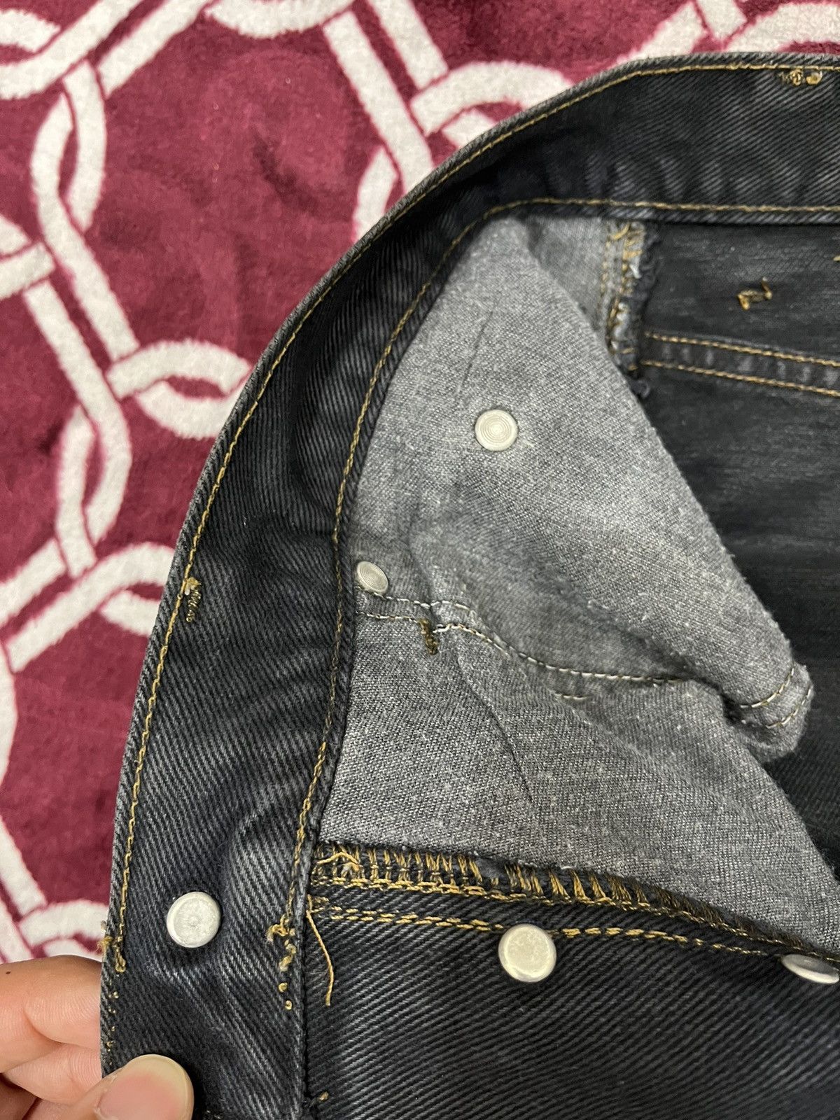 Marithe + Francois Girbaud Vintage Marithe Francois Girbaud MFG Black Faded Denim Size US 30 / EU 46 - 21 Thumbnail