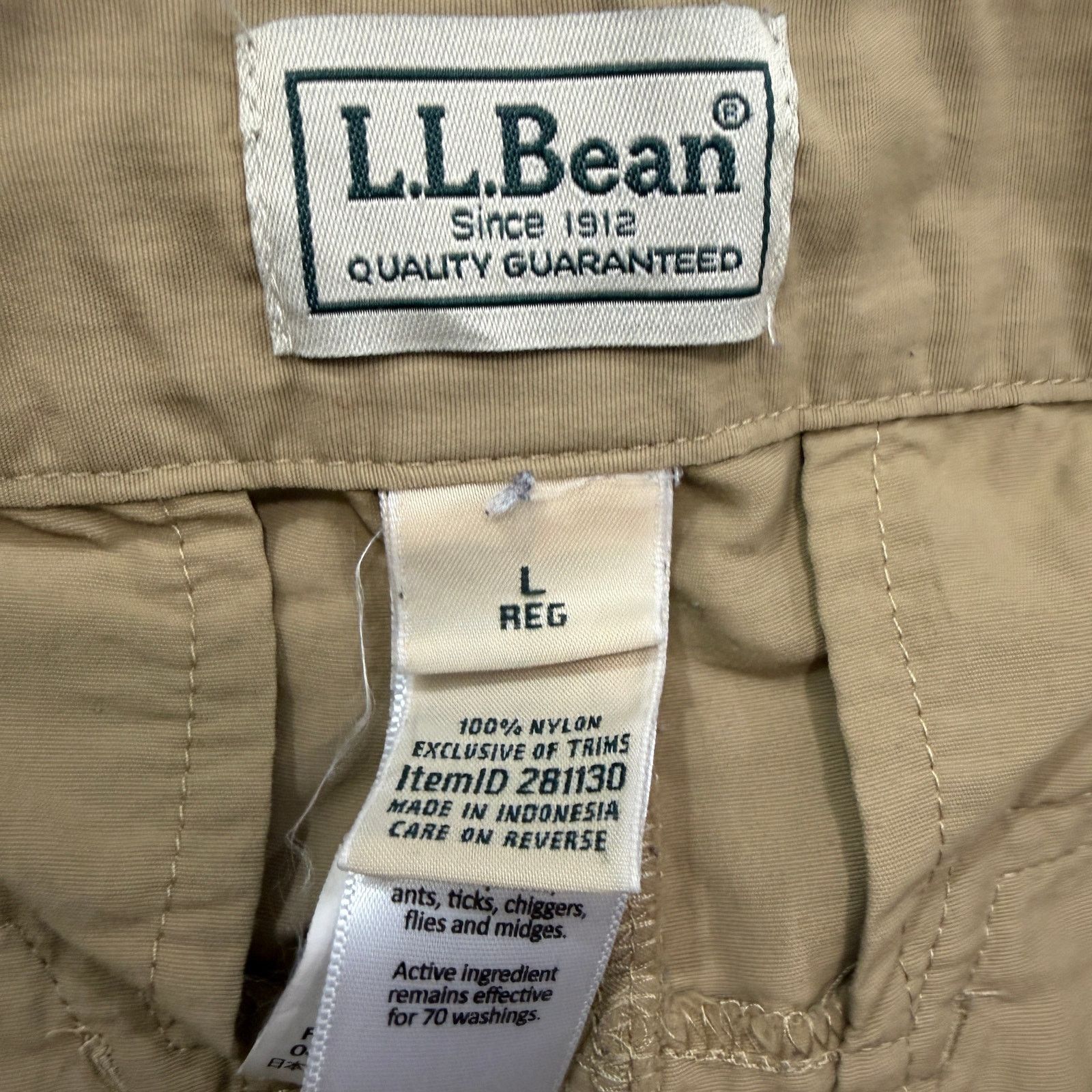 L.L. Bean LL Bean No Fly Convertible Cargo Pants Large Nylon Outdoors Size US 36 / EU 52 - 4 Thumbnail