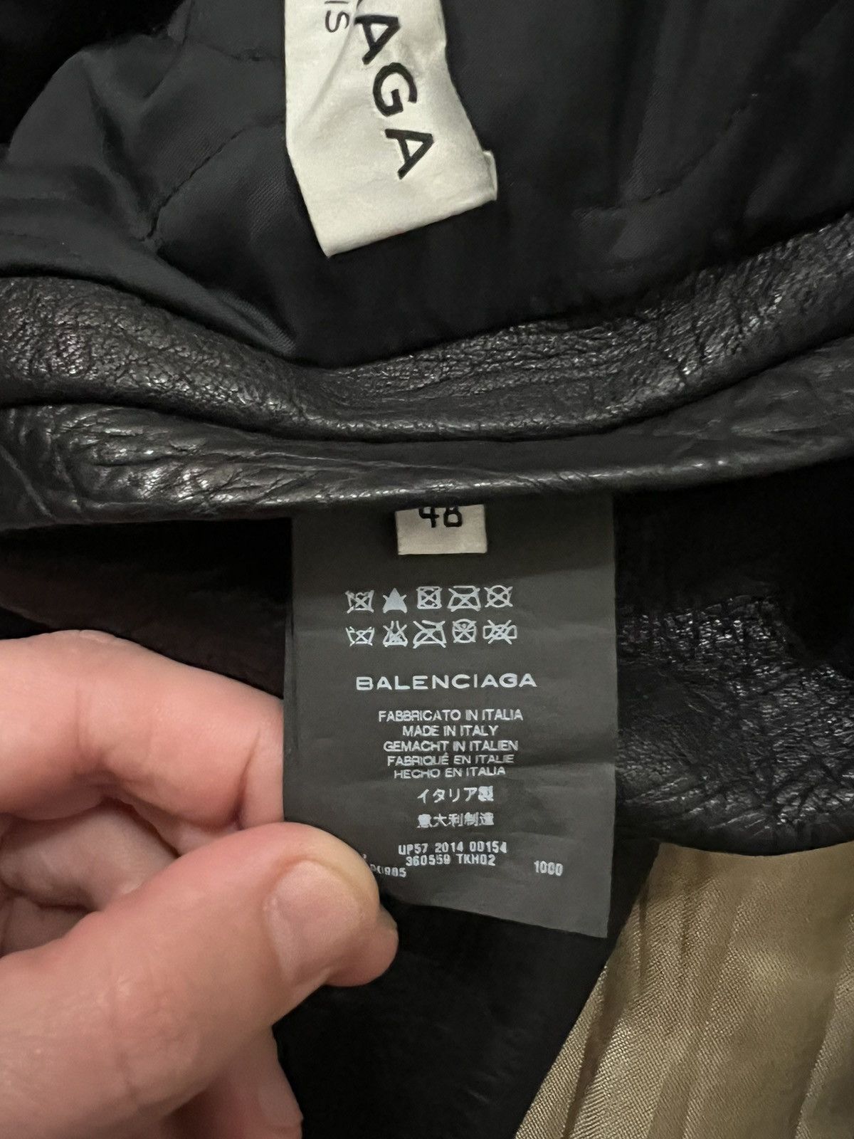 Balenciaga BALENCIAGA 2014 Lamb Leather Moto Jacket size 48 $5600 Size US M / EU 48-50 / 2 - 6 Thumbnail