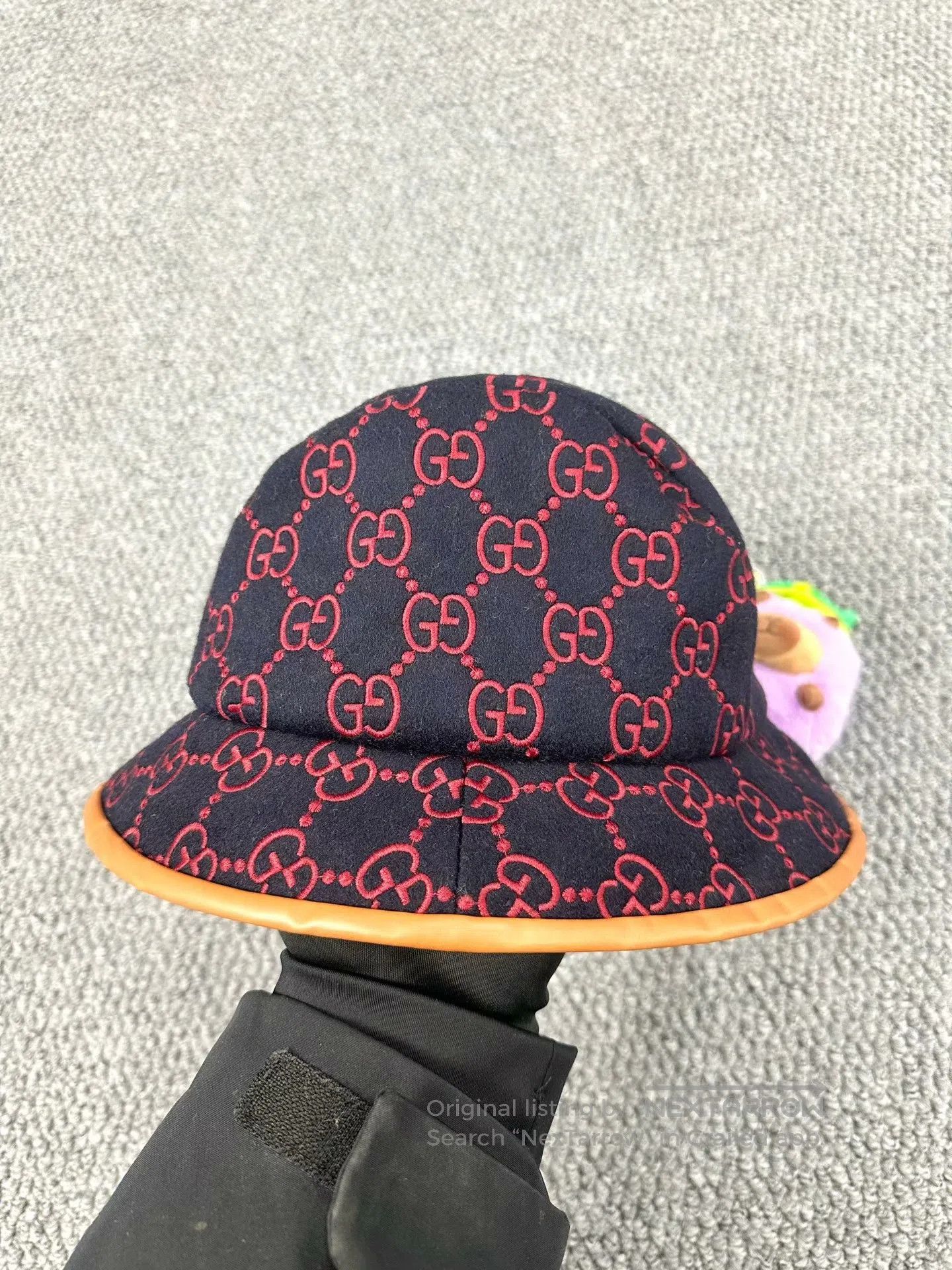 Gucci Guicci size S Classic Double G Logo All-over Wool Fisherma Size ONE SIZE - 2 Thumbnail