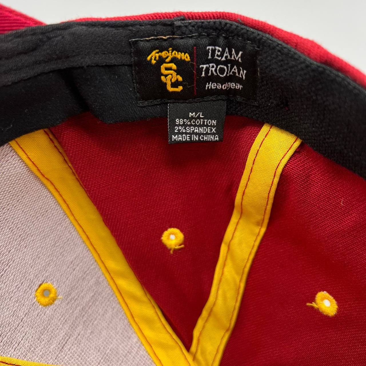 Other USC Trojans Hat Men Rose Bowl Game Stretch Fitted Cap M-L Size ONE SIZE - 4 Thumbnail