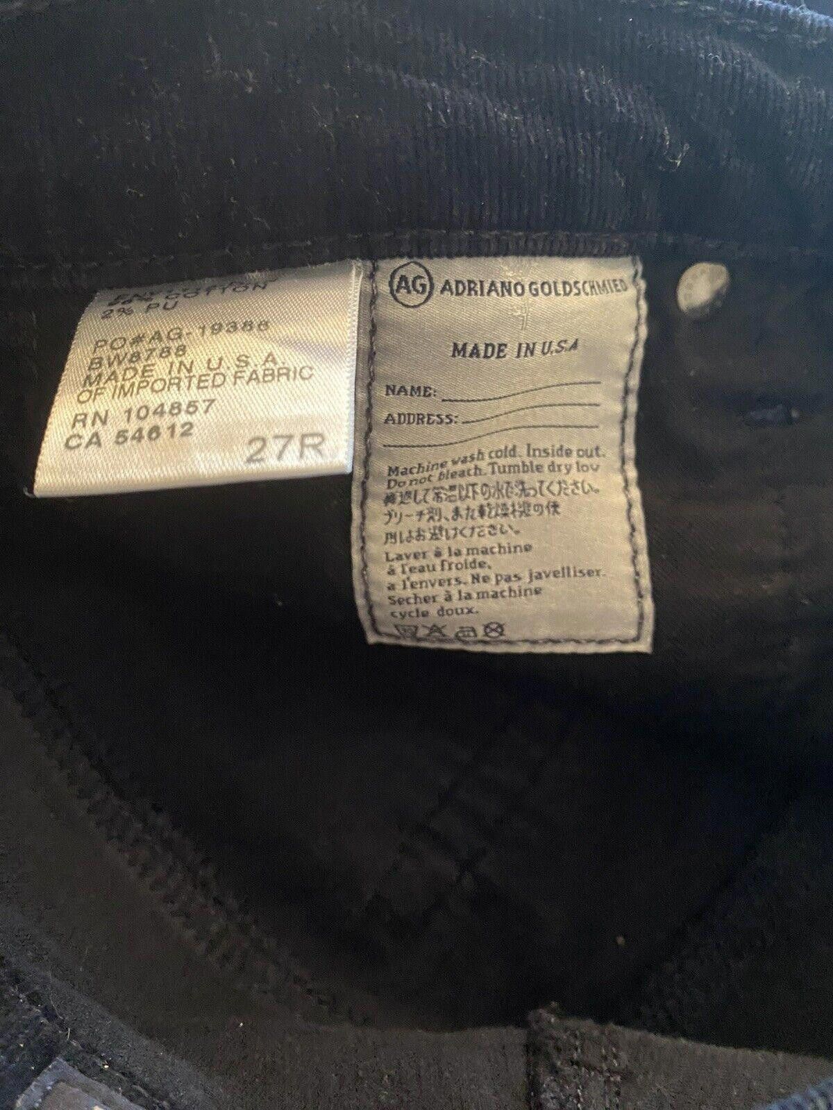 AG Adriano Goldschmied AG Adriano Goldschmied Stilt Cigarette Suded Pants 27R Size 26" / US 2 / IT 38 - 4 Thumbnail