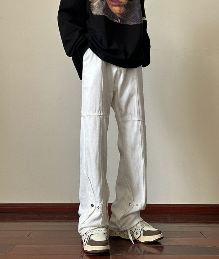 Japanese Brand High Street Men's Button-Down Flare Work Jeans Y2K Size US 32 / EU 48 - 5 Thumbnail