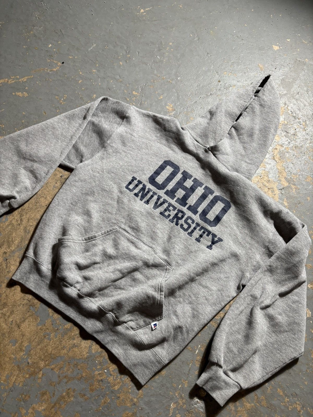 Russell Athletic × Vintage Grey Ohio Russell athletic hoodie sweatshirt Size US M / EU 48-50 / 2 - 3 Thumbnail